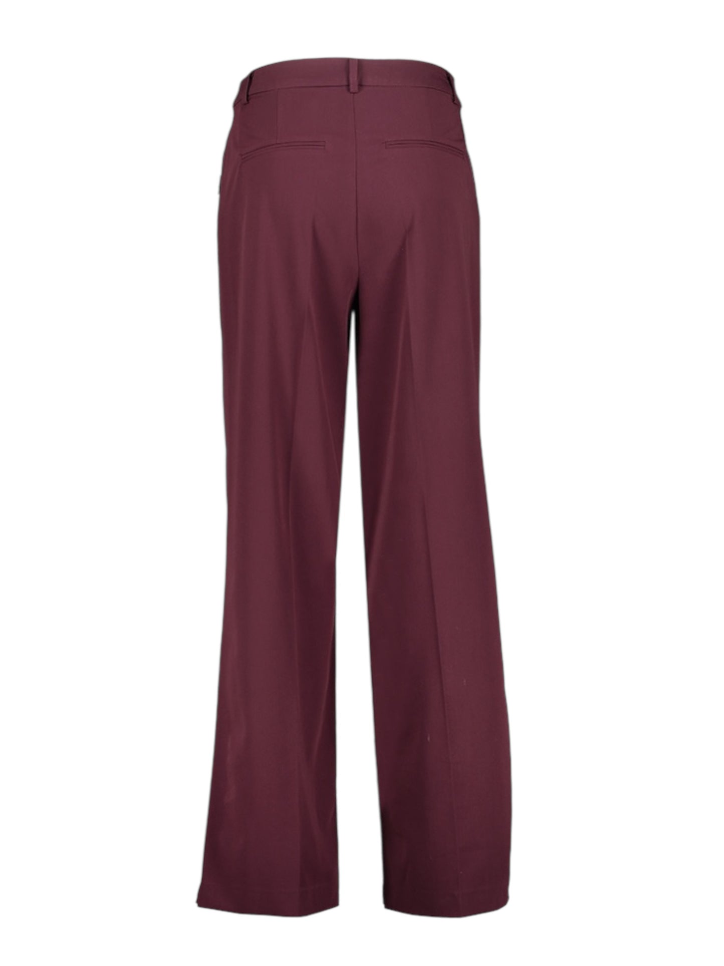 Lalotti - wijde broek ODARE met bandplooi - bordeaux