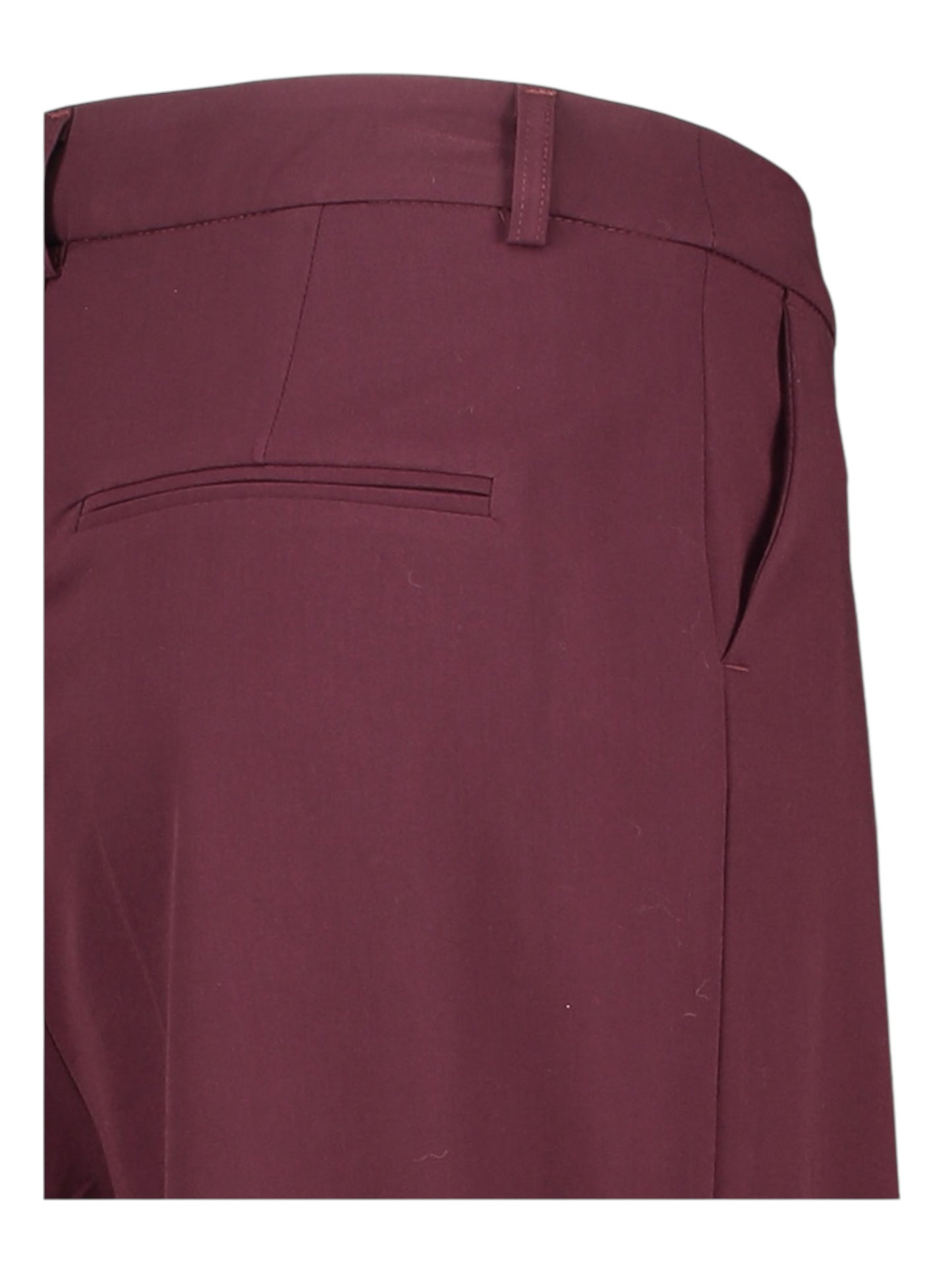 Lalotti - wijde broek ODARE met bandplooi - bordeaux