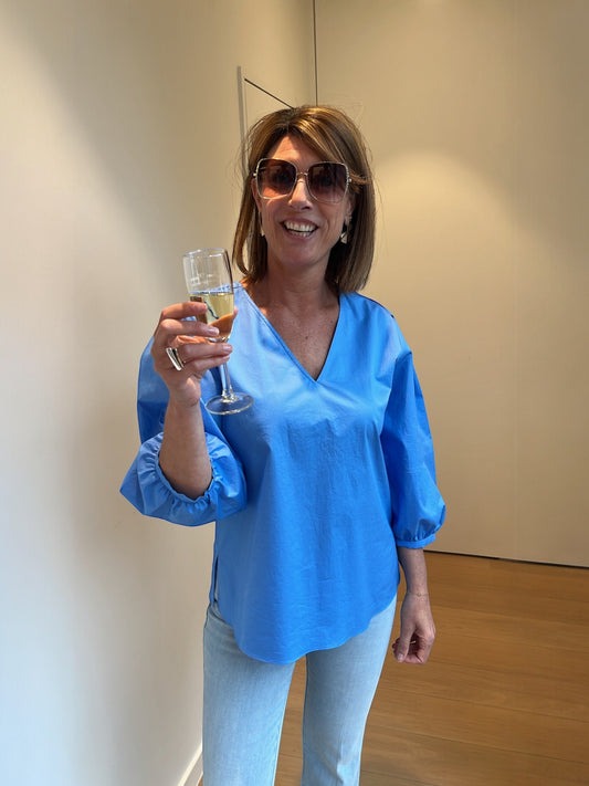 HENRICUS bloes met pofmouwen - XANDRES