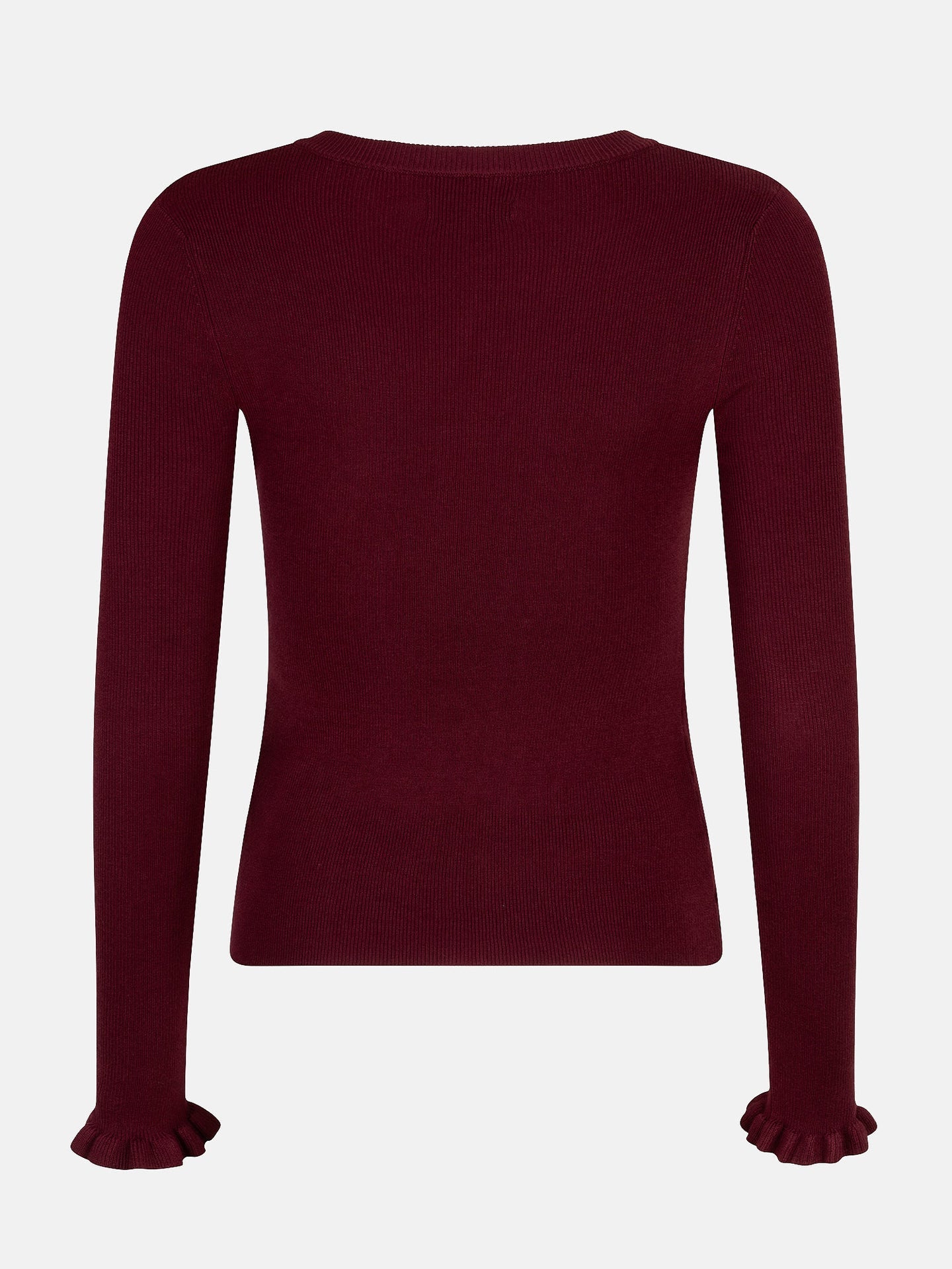 Ydence - KNITTED TOP SHIRLEY | BURGUNDY