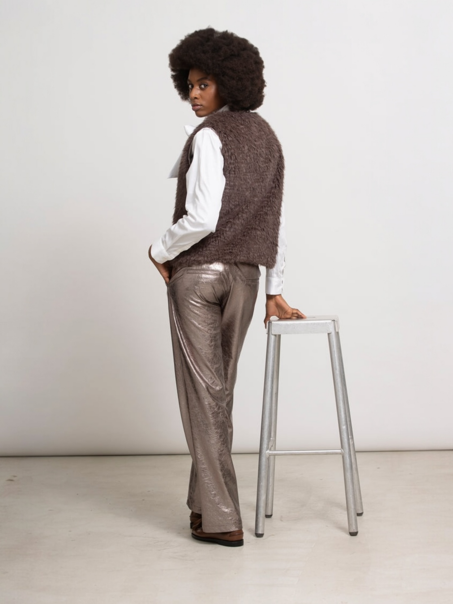 Gigue - WOUF fake fur vest mouwloos