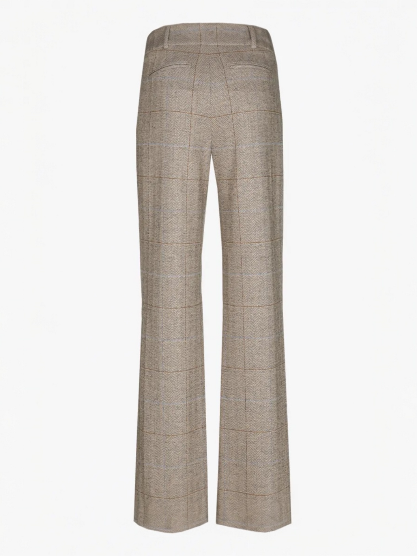 Xandres - geruite rechte broek PANCHITA beige