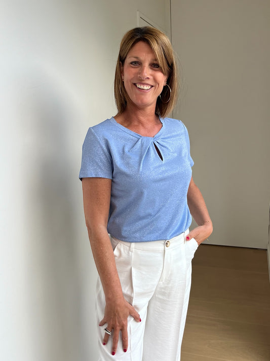 T-shirt met lurex THURI - Xandres