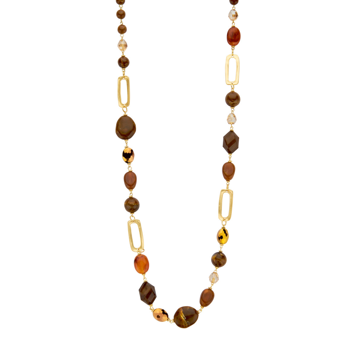 Les Cordes - PAN86 ketting bruin