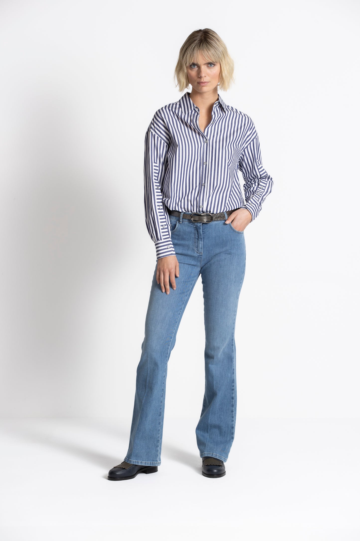 Blauwe flared jeans ROSKO - Gigue
