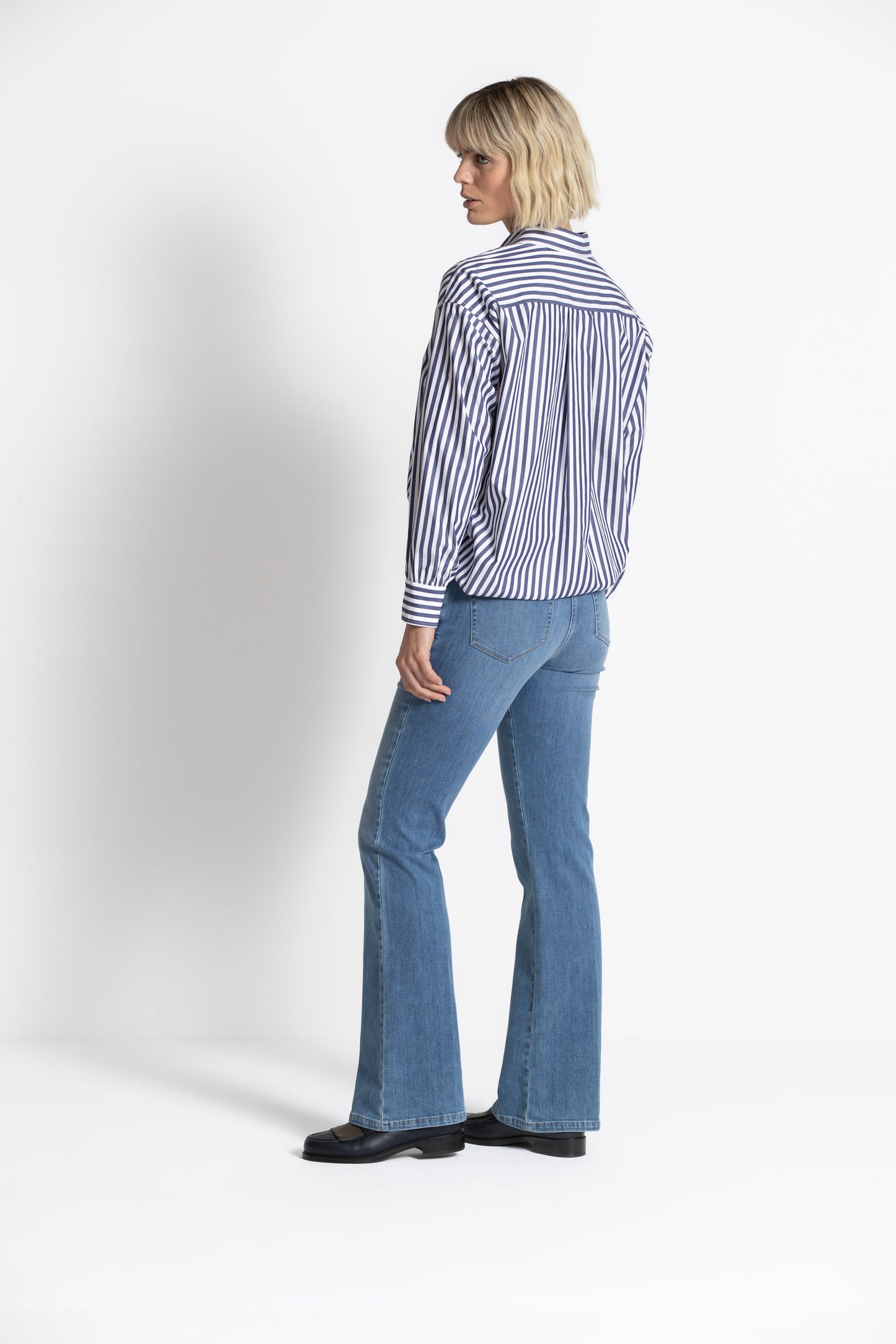 Blauwe flared jeans ROSKO - Gigue