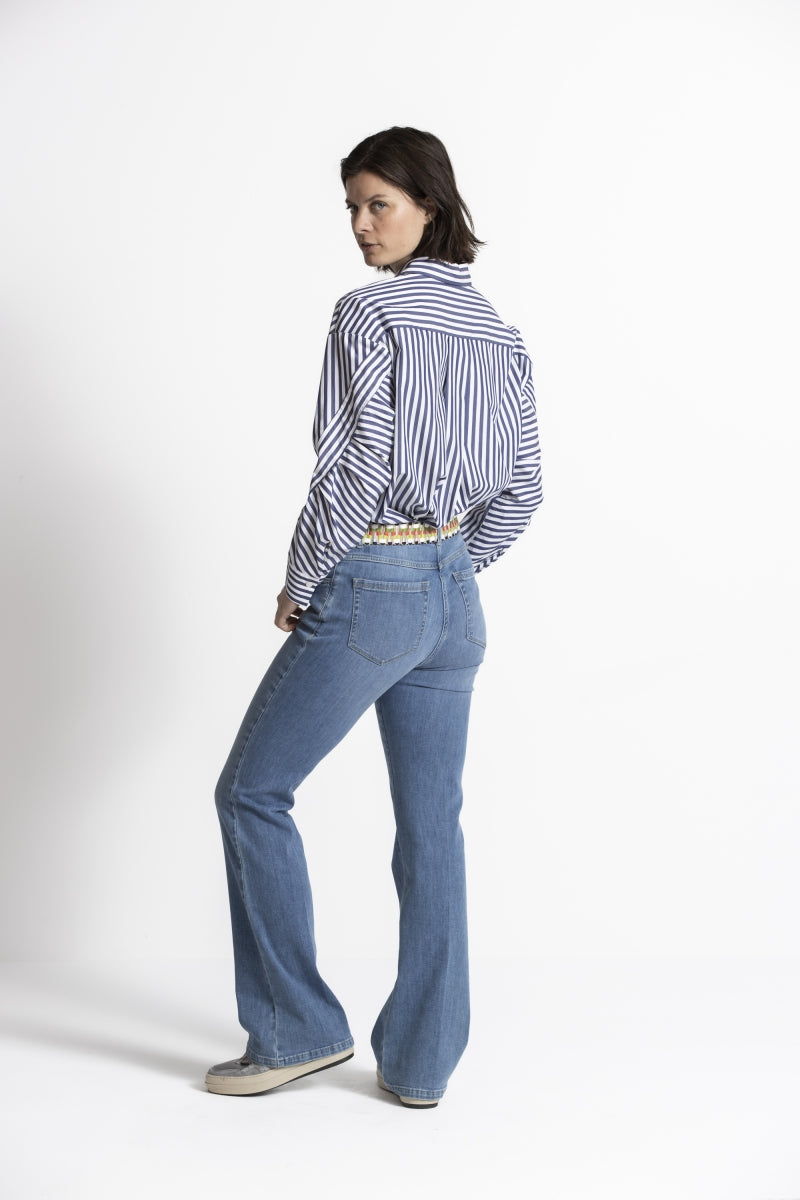 Blauwe flared jeans ROSKO - Gigue
