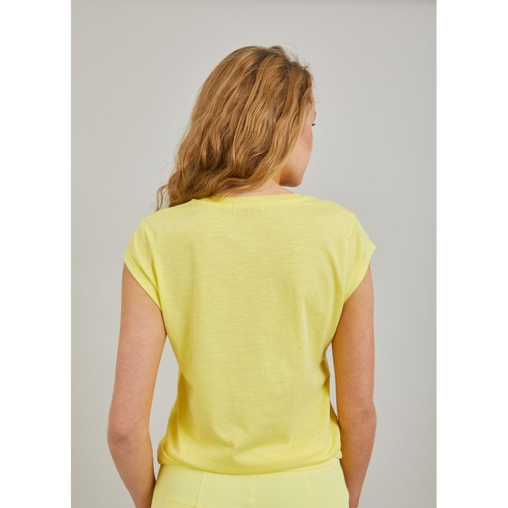CC Heart | t-shirt v-hals lemon (cch 1101)