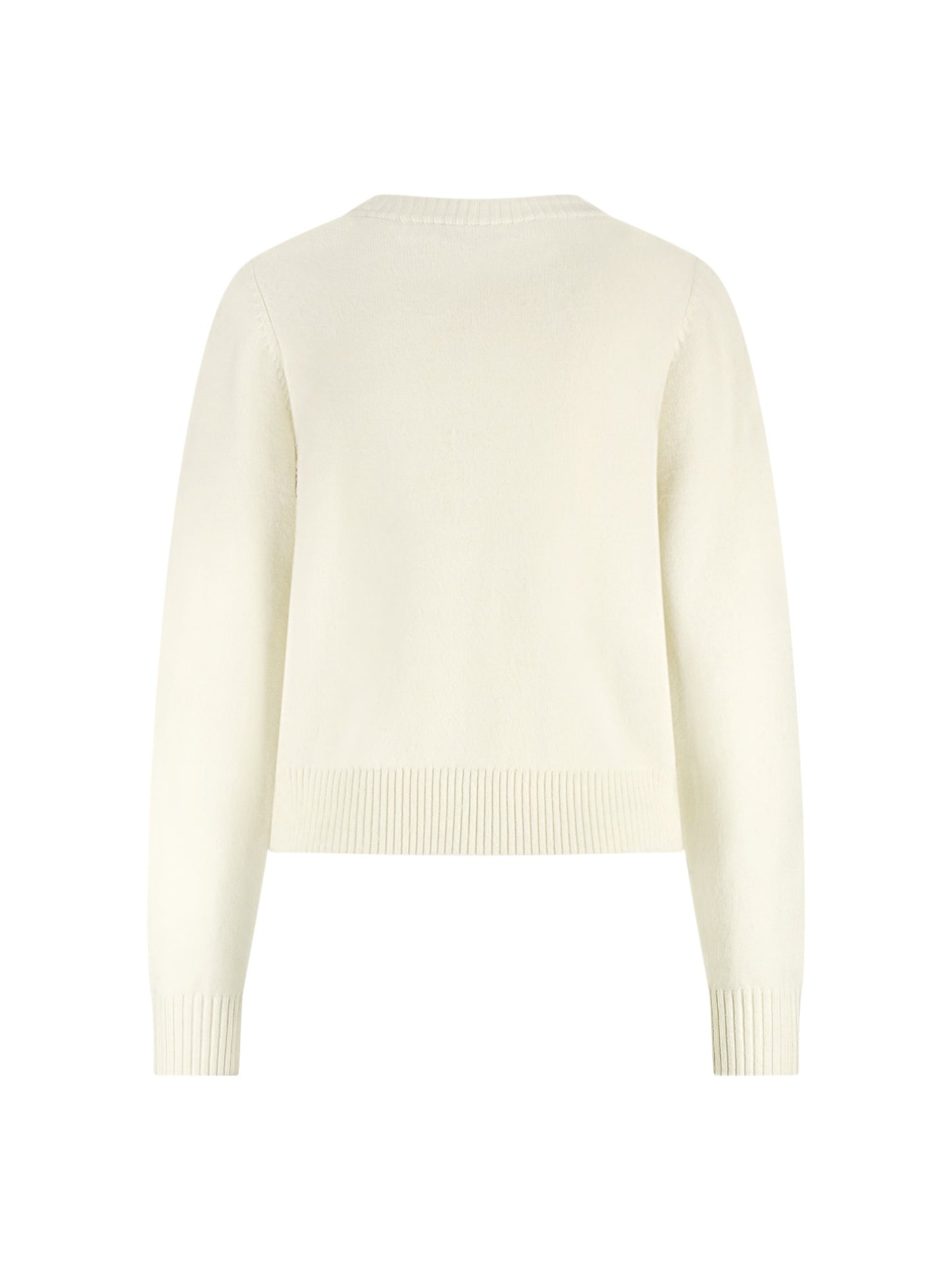 Nukus - Pull INTARSIA off-white