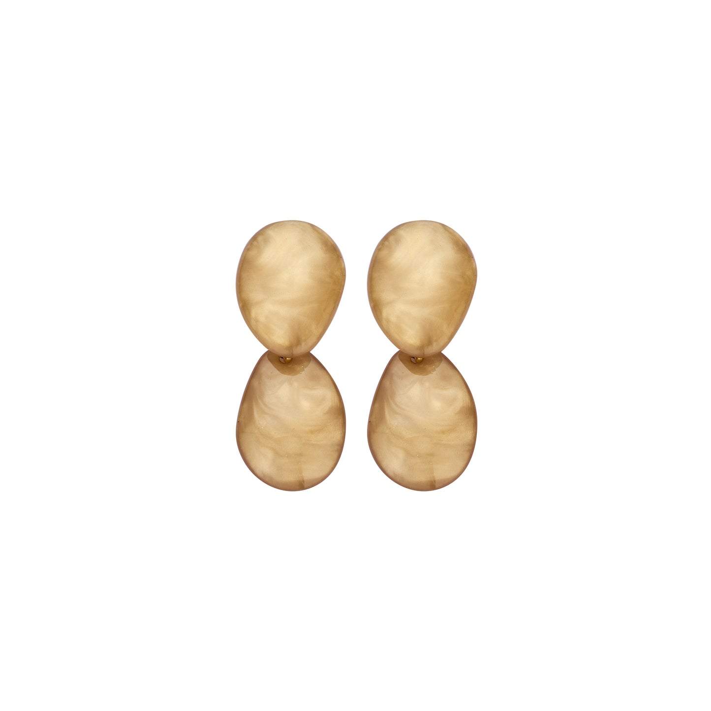 Les Cordes - oorbellen KOB40 beige
