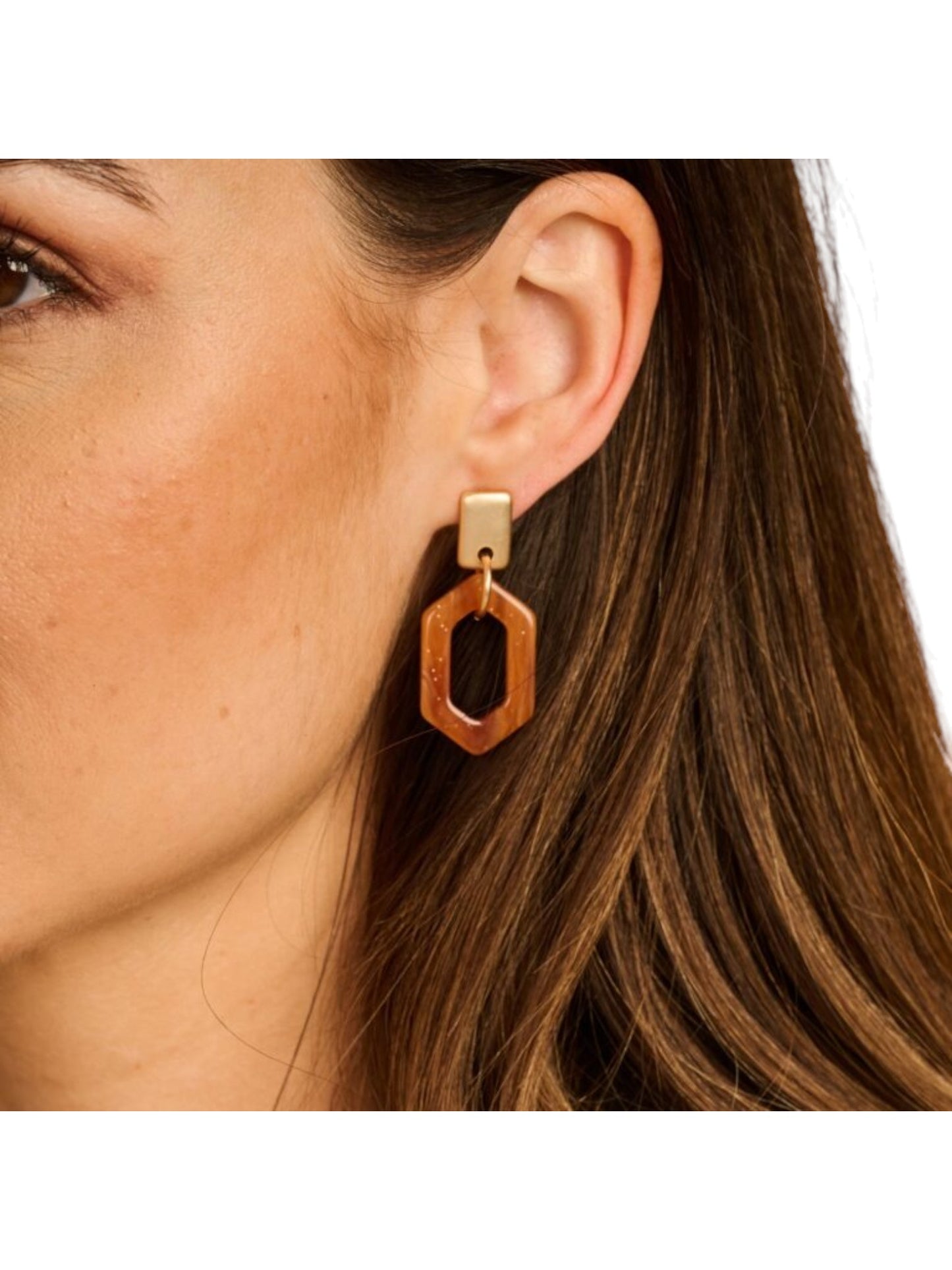 KIT oorbellen cognac - Les Cordes