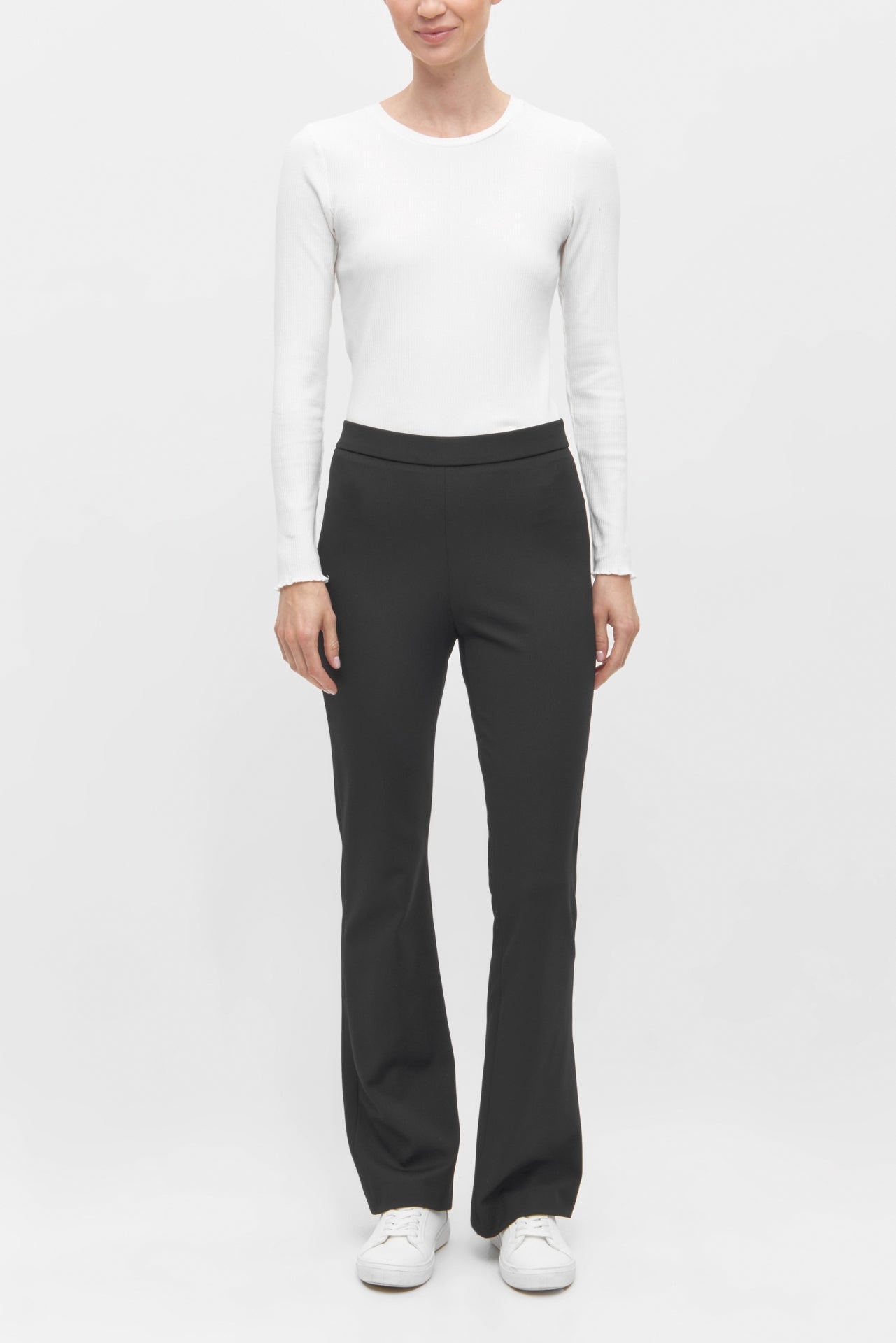 Zwarte bootcut broek MACY ban Rafaello Rossi
