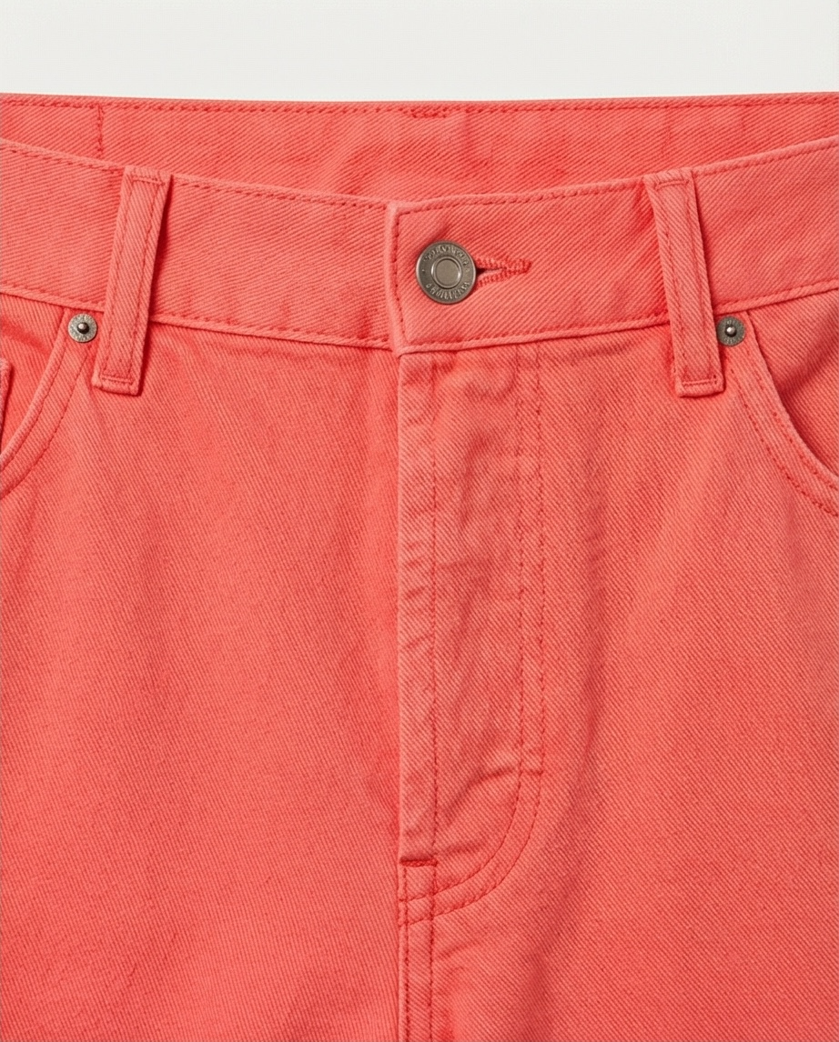 Blue Bay - jeans JANE neon orange