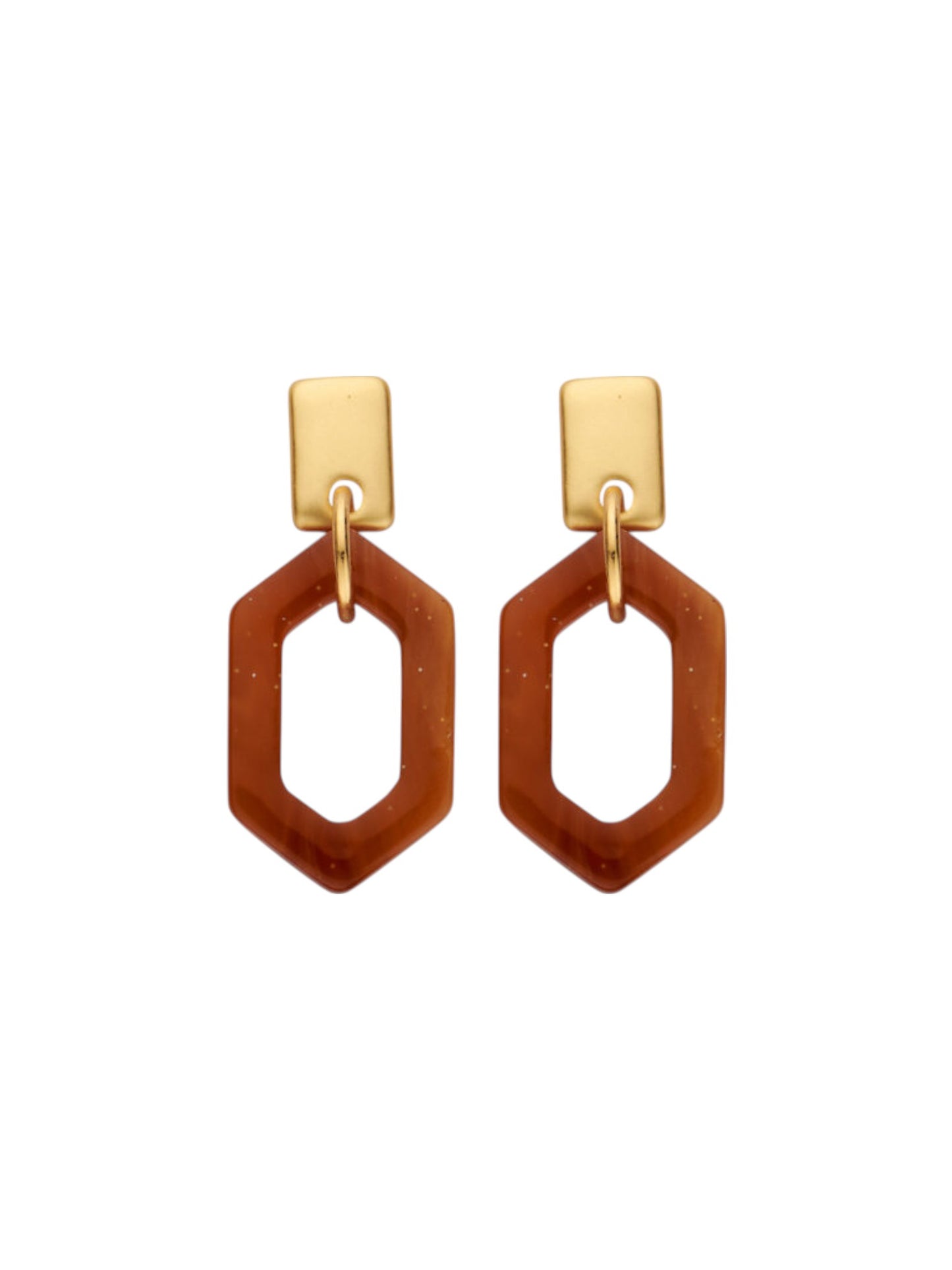 KIT oorbellen cognac - Les Cordes