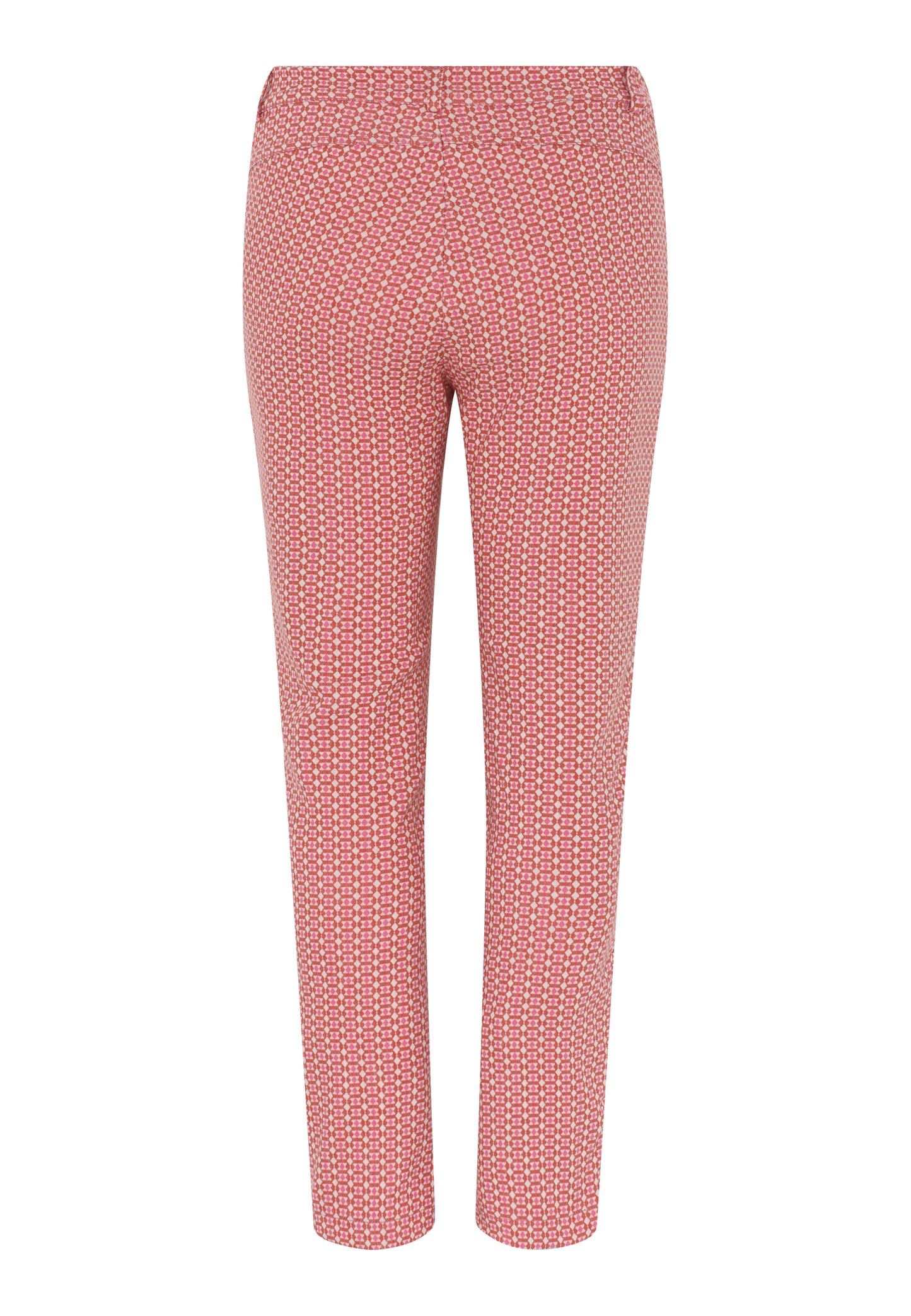 Geruite broek 7/8 model met rits onderaan C-RO ( Lina)