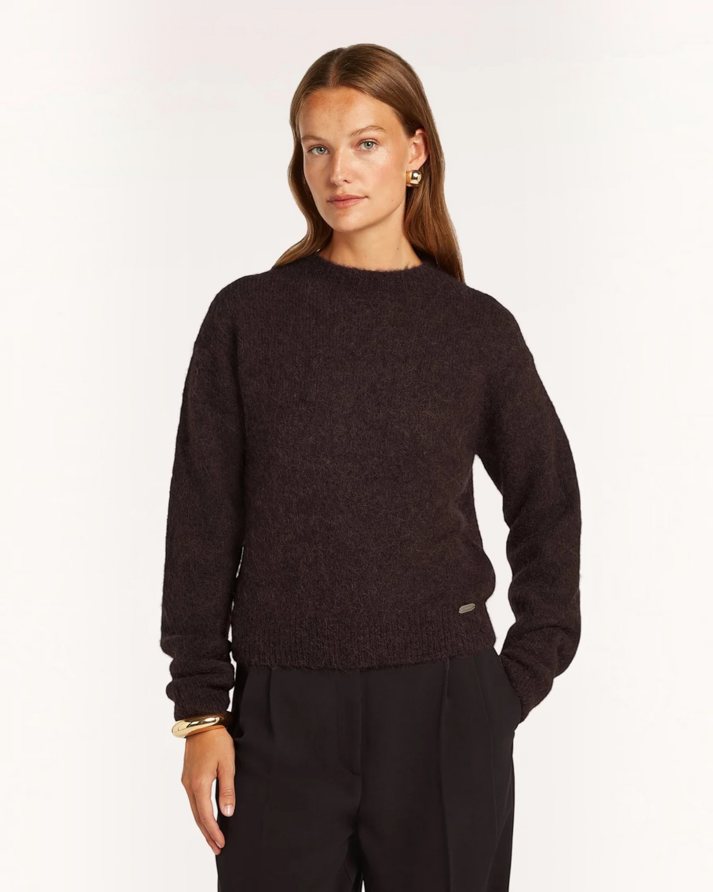 Beaumont Petrona Pullover Plum – zachte alpaca damestrui