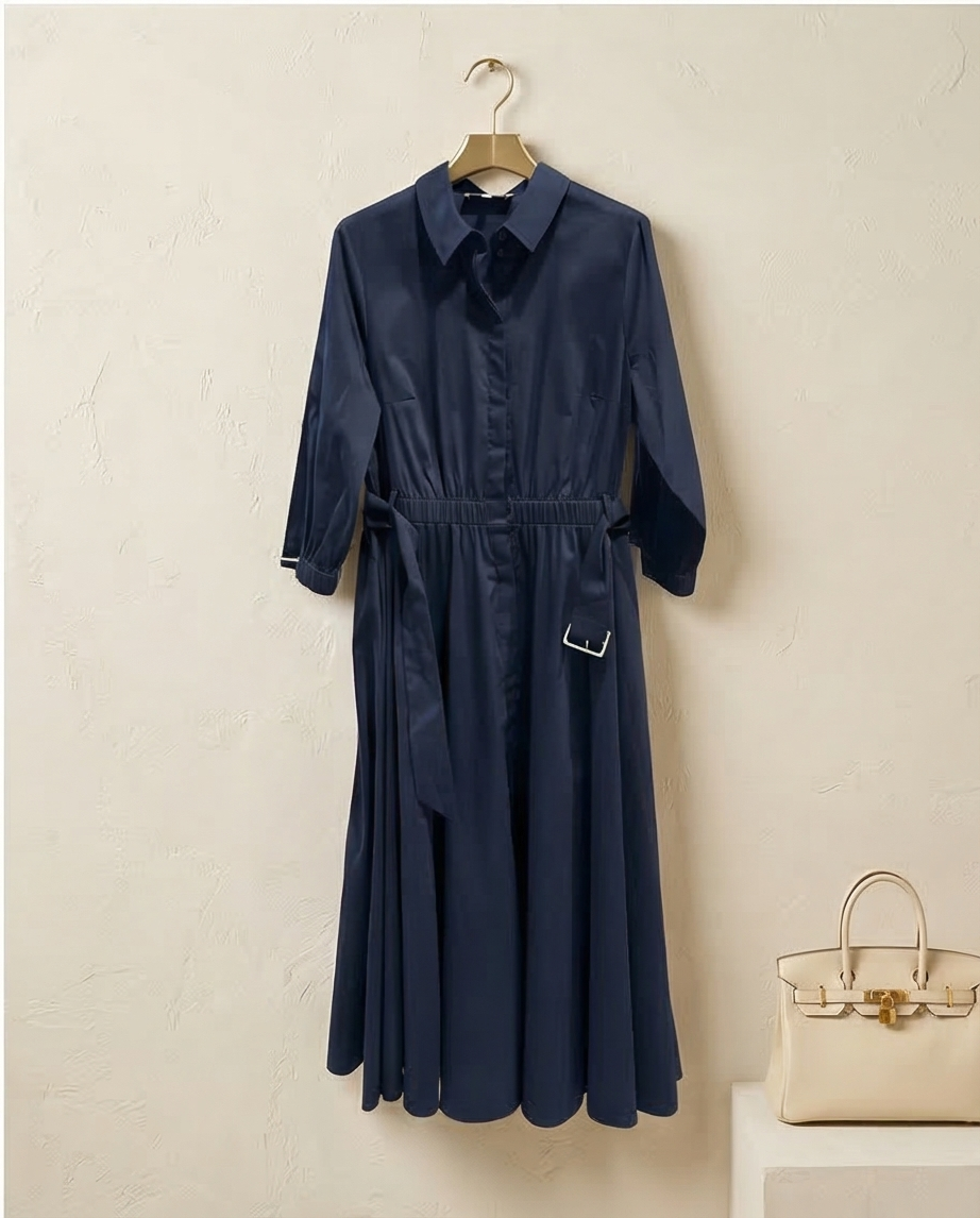 Catnoir - lange blauwe jurk