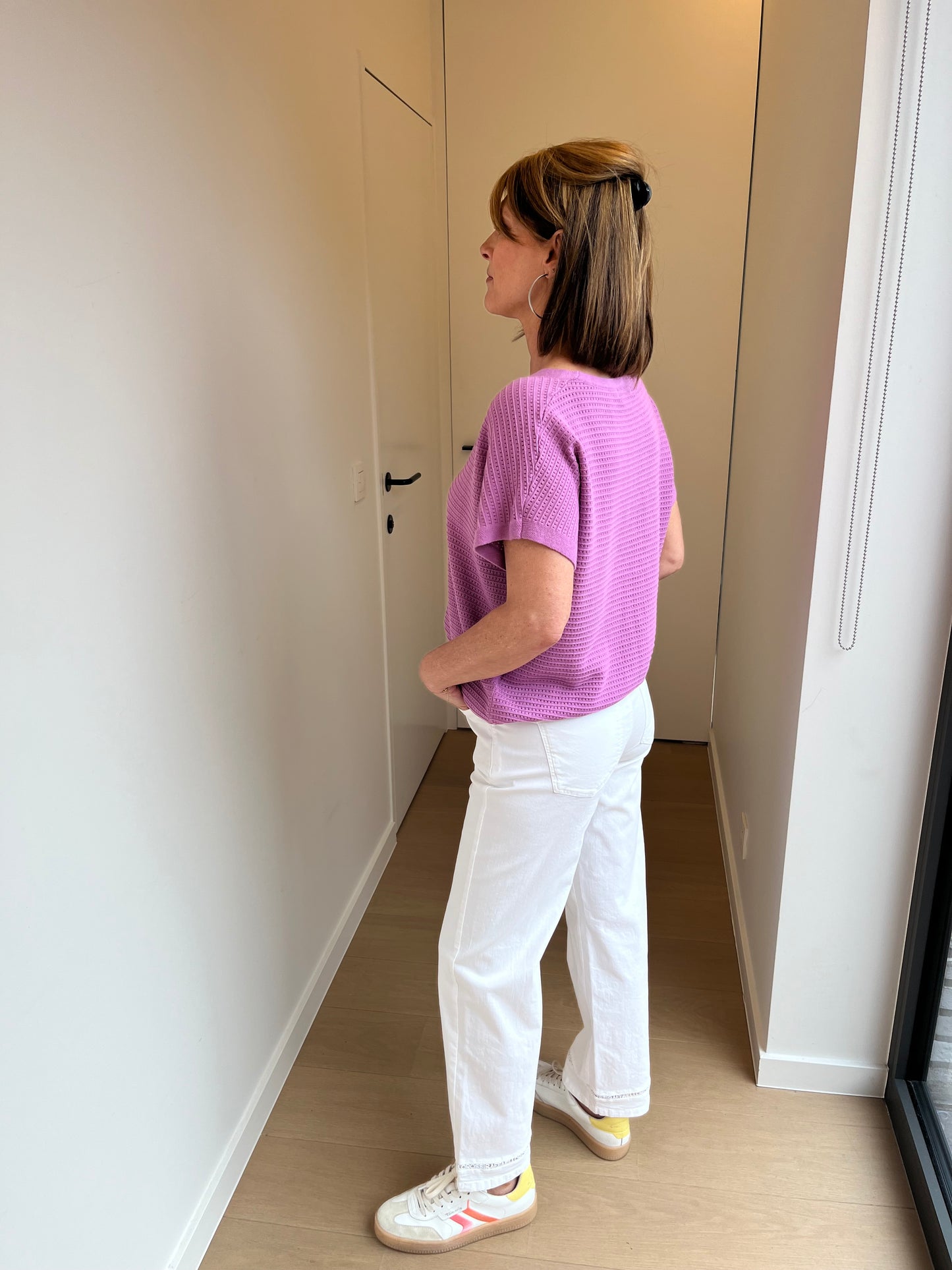 Ydence - gilet/pull ELIN violet