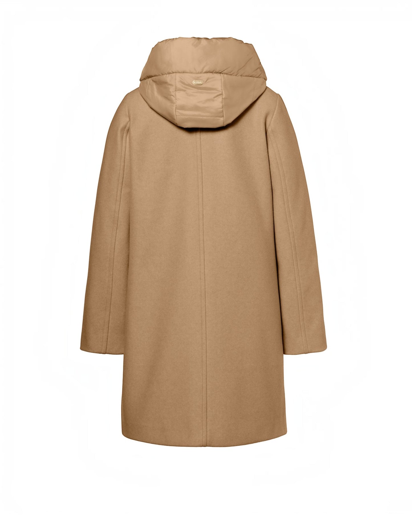 Beaumont Elvira damesmantel camel met afritsbare kap