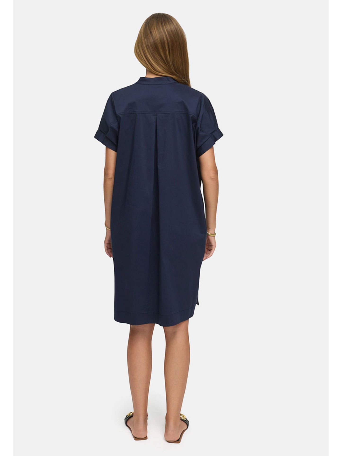 Catnoir - blauw kleedje in katoen stretch