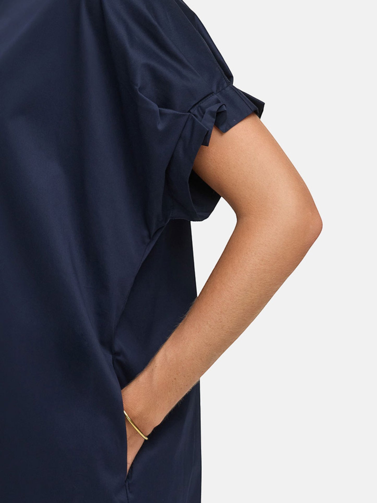 Catnoir - blauw kleedje in katoen stretch