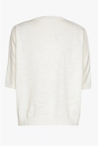 Oversized pull ROMIN ecru met v-hals - Xandres