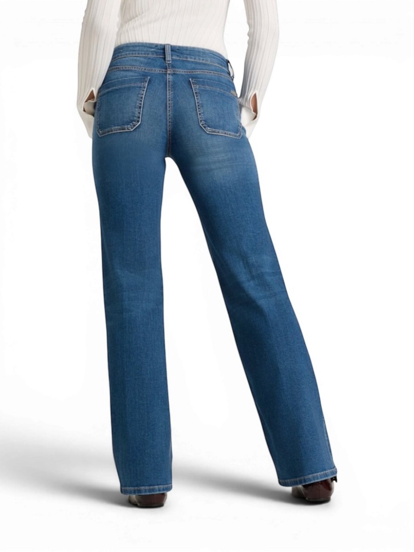 Cambio - blauwe straight jeans Amara