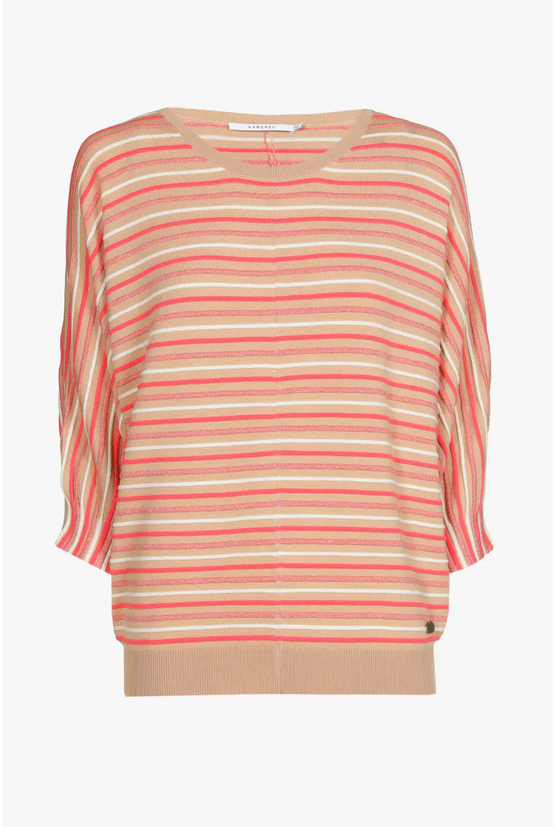 Gestreepte pull met pofmouw GABONI - Xandres