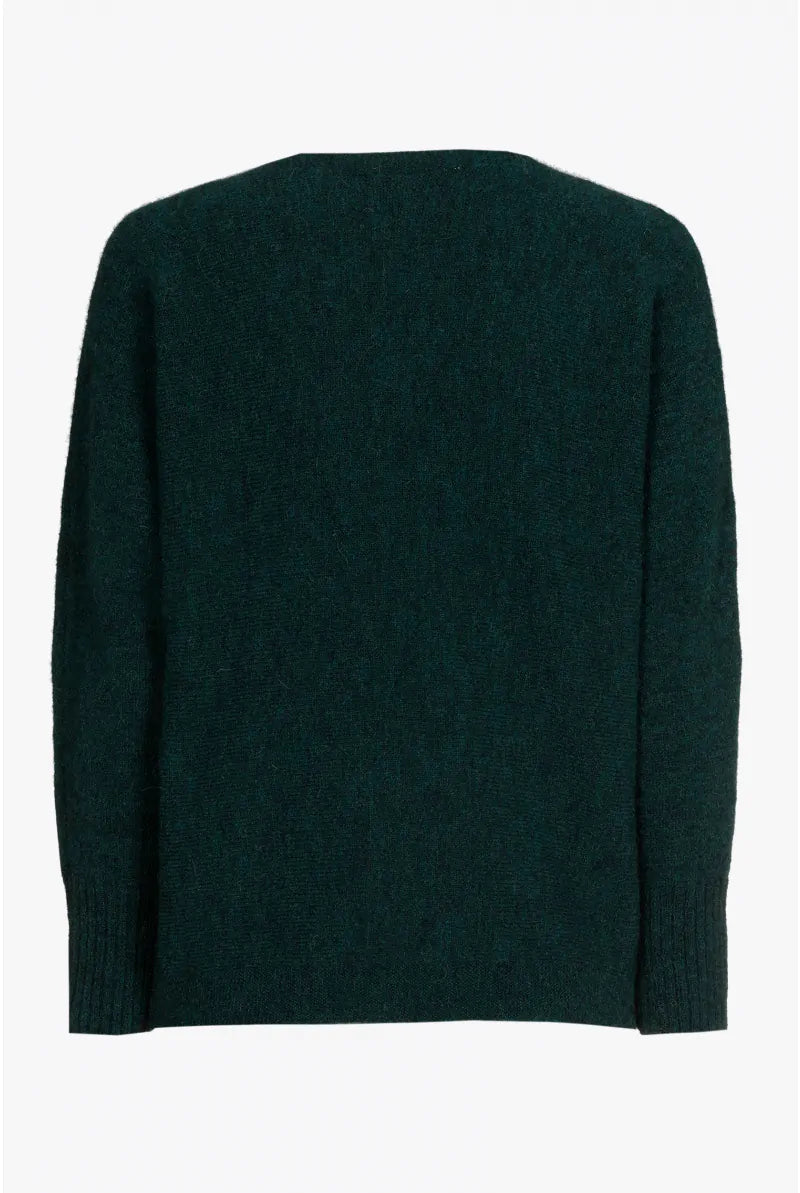 Groene pull BOGUMILA van alpacawol - Xandres