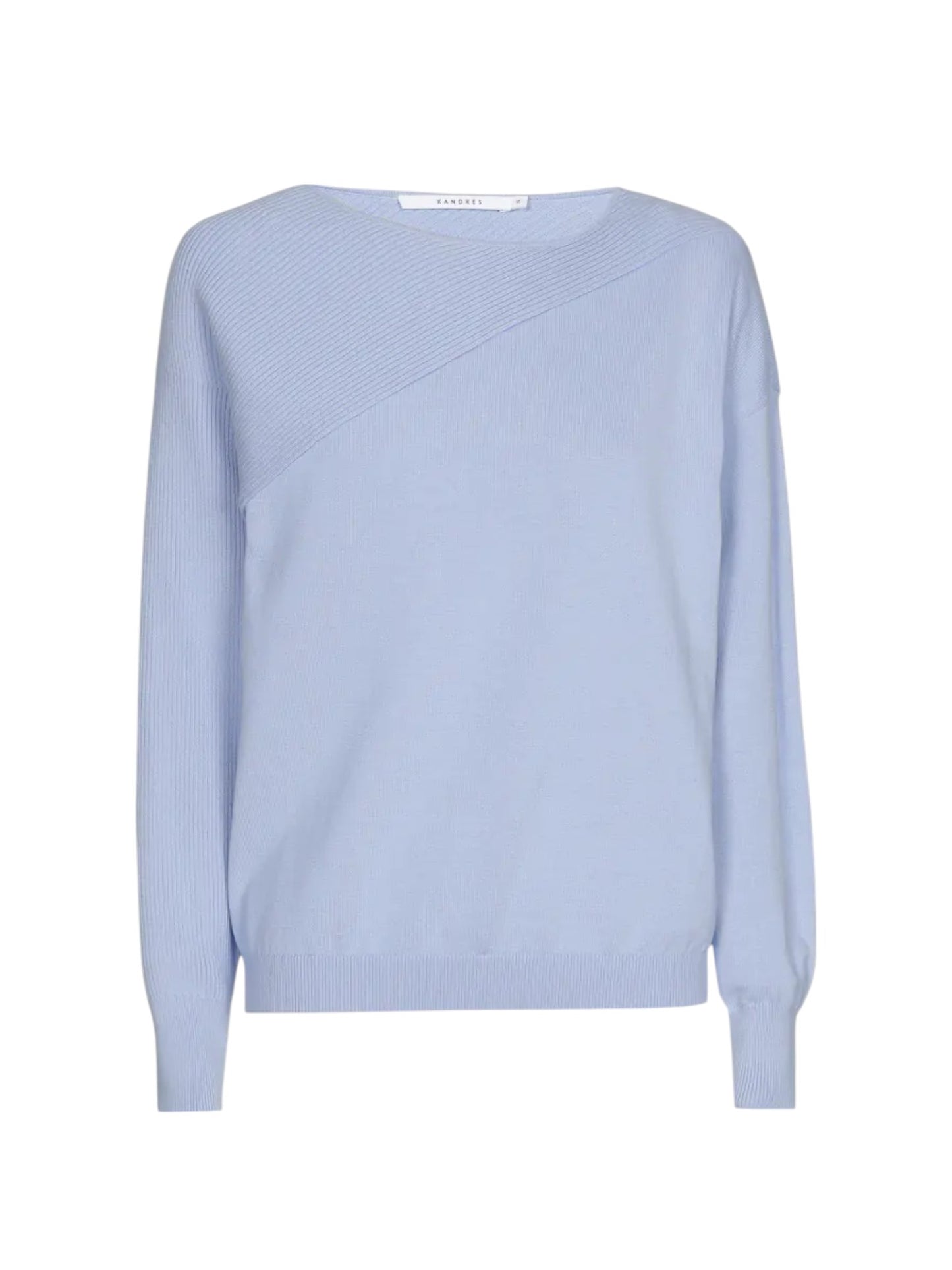 Lichtblauwe pull ANISSA katoen - Xandres