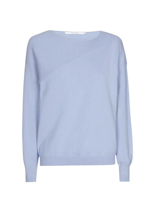 Lichtblauwe pull ANISSA katoen - Xandres