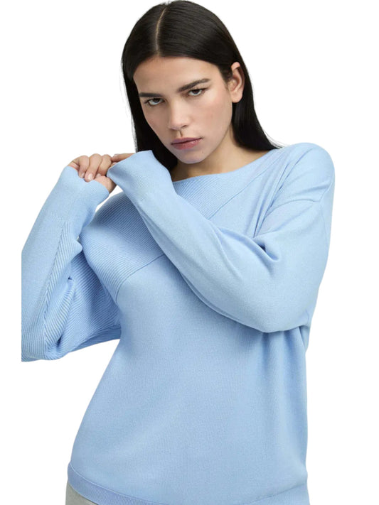 Lichtblauwe pull ANISSA katoen - Xandres