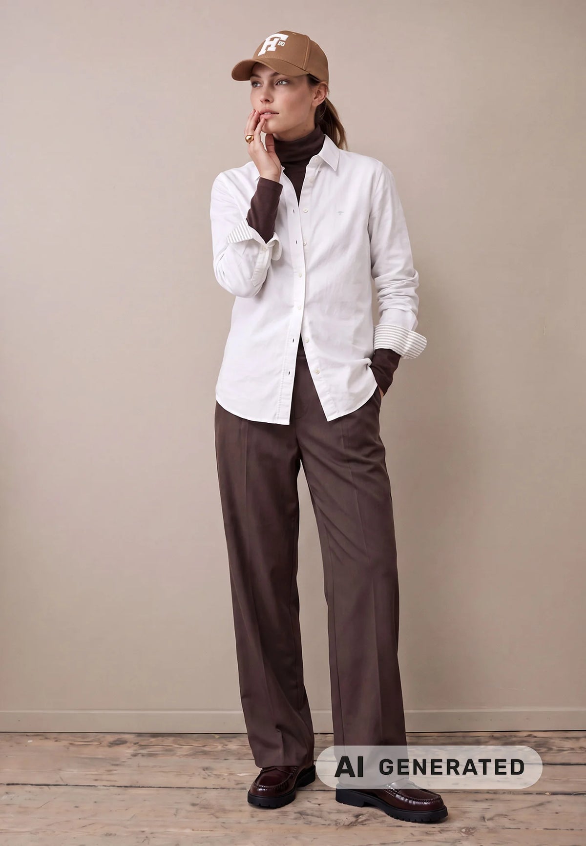 Fynch-Hatton witte blouse met lange mouwen in katoen