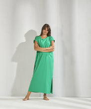 Afbeelding in Gallery-weergave laden, Lange jurk LEO groen - Lalotti
