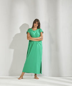 Lange jurk LEO groen - Lalotti