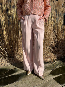 Roze broek wijde benen (92043) - Oui