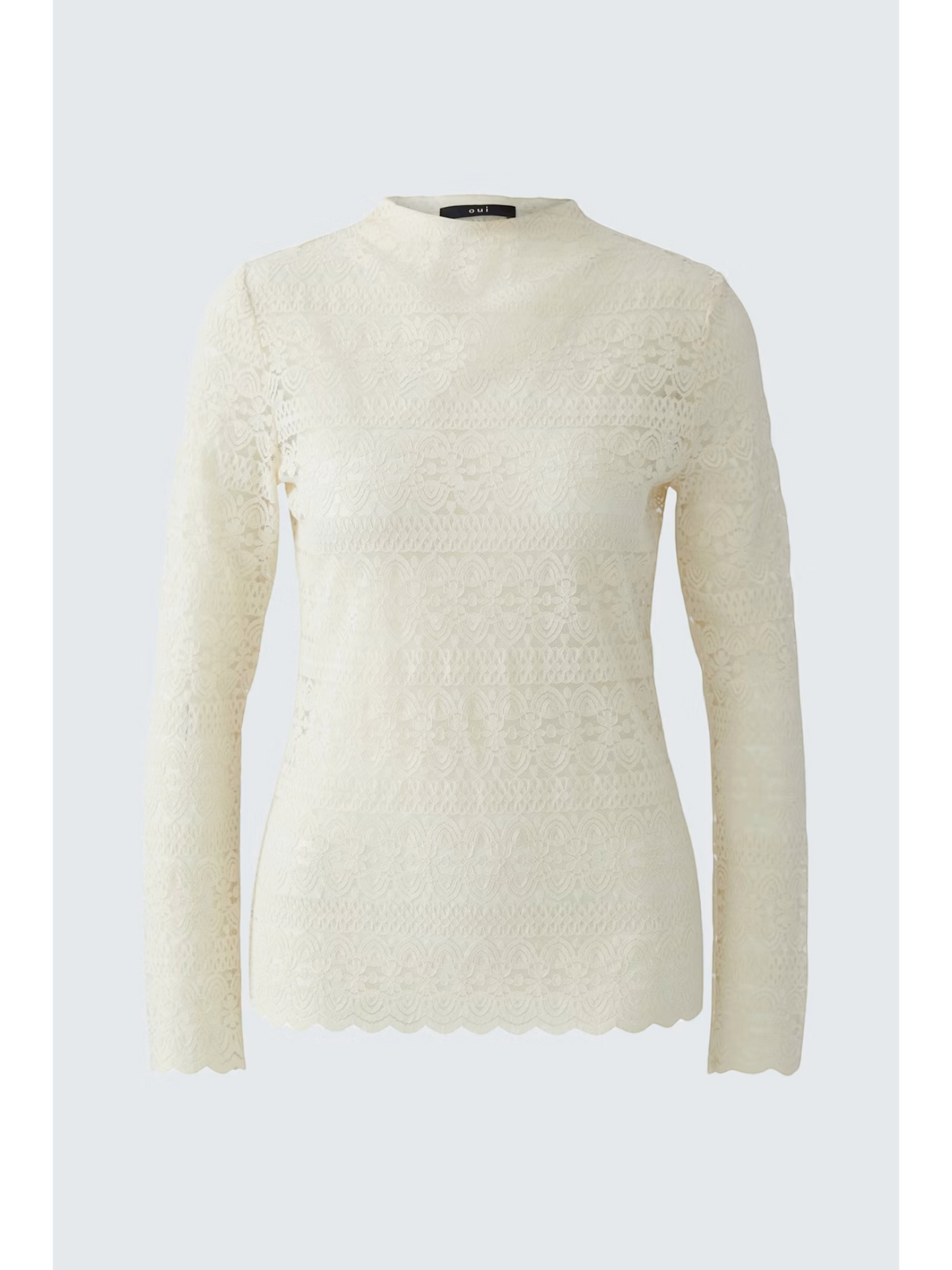 Oui - kanten bloesje/ lange mouwen (95583)