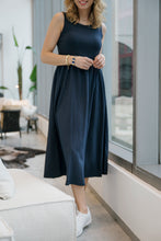 Afbeelding in Gallery-weergave laden, Maxi dress donkerblauw (0091814) - Oui
