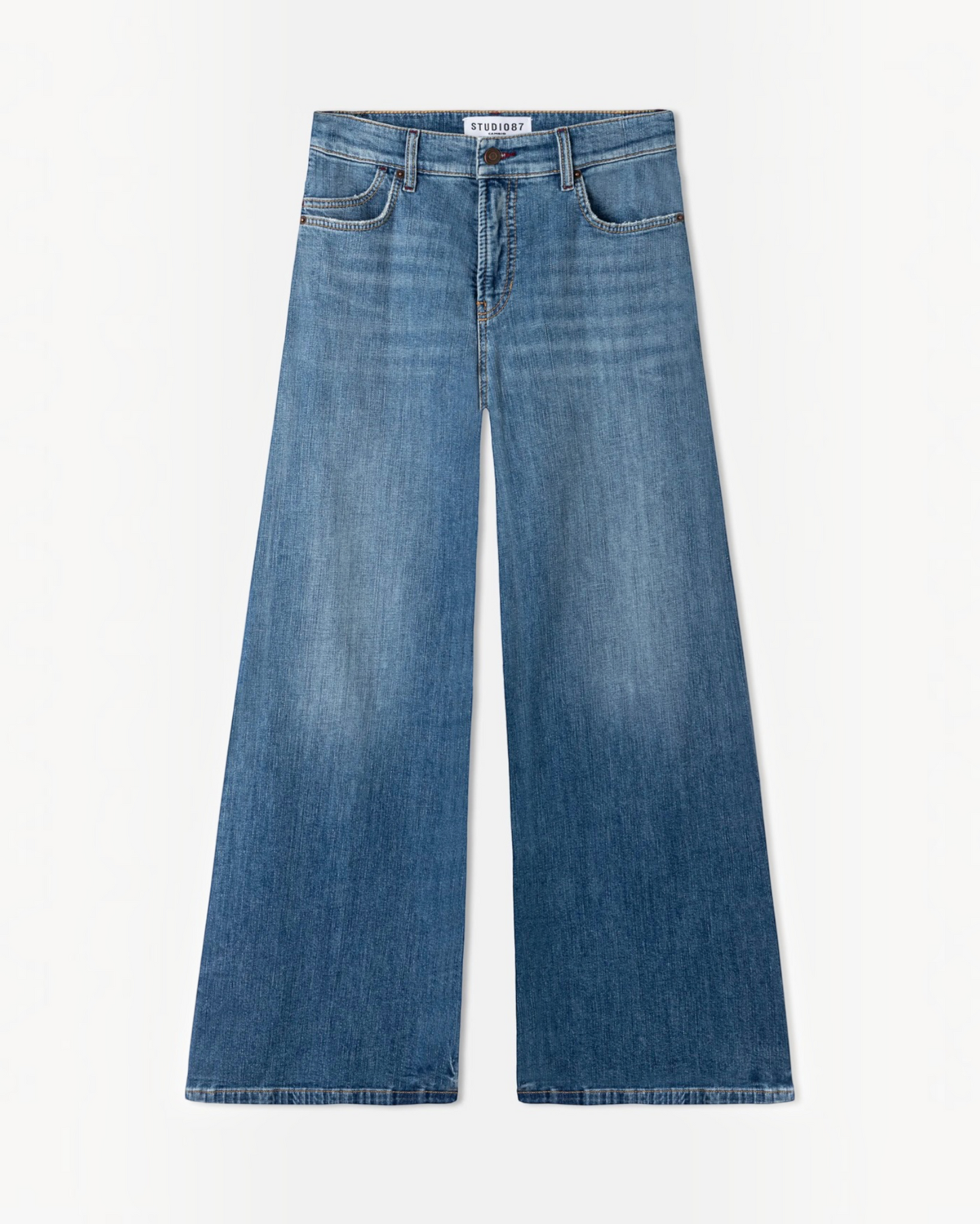 Cambio Studio87 Palazzo Flare wide leg jeans blauw