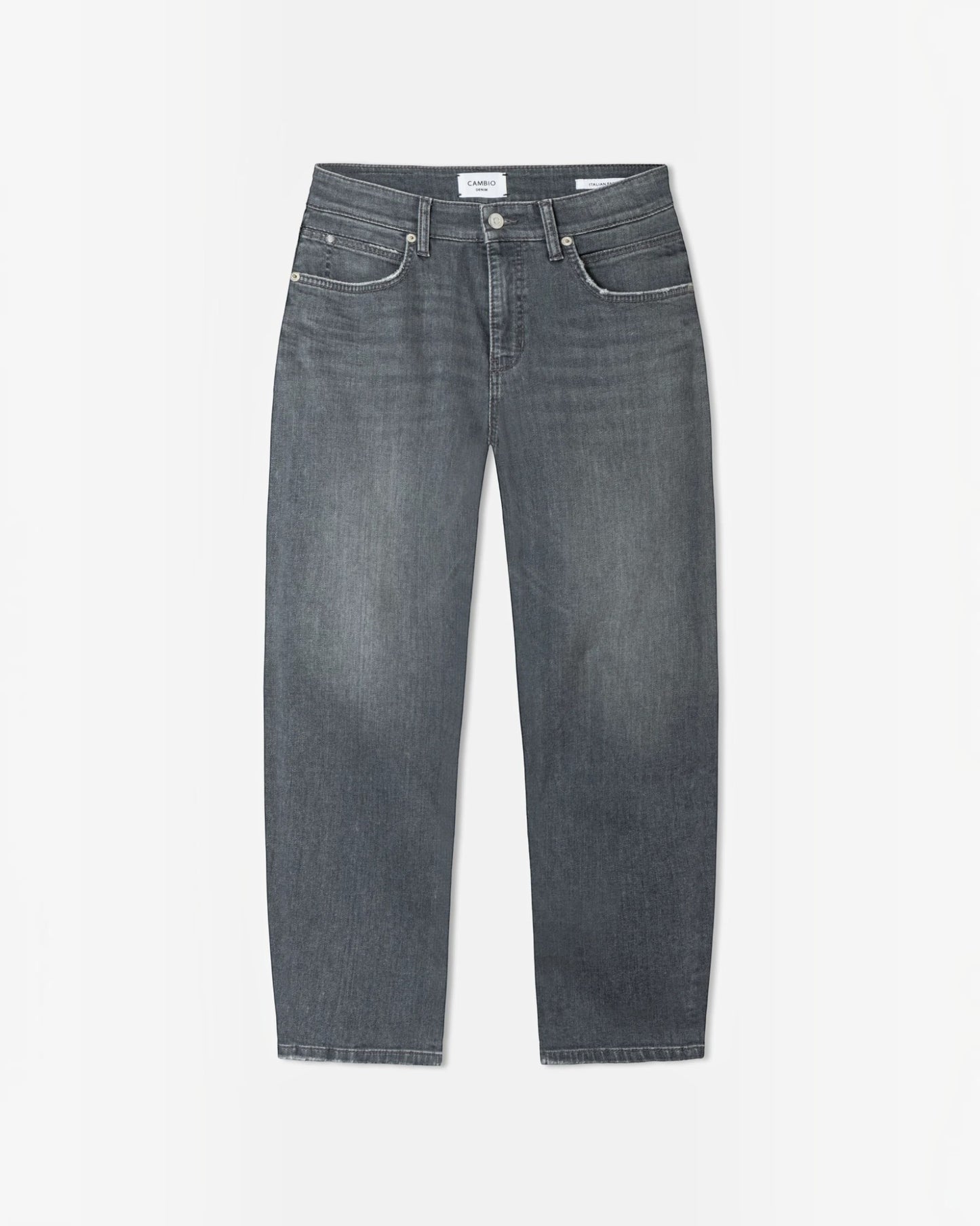 Cambio Barrel Jeans Cropped Grijs | Used Look Jeans