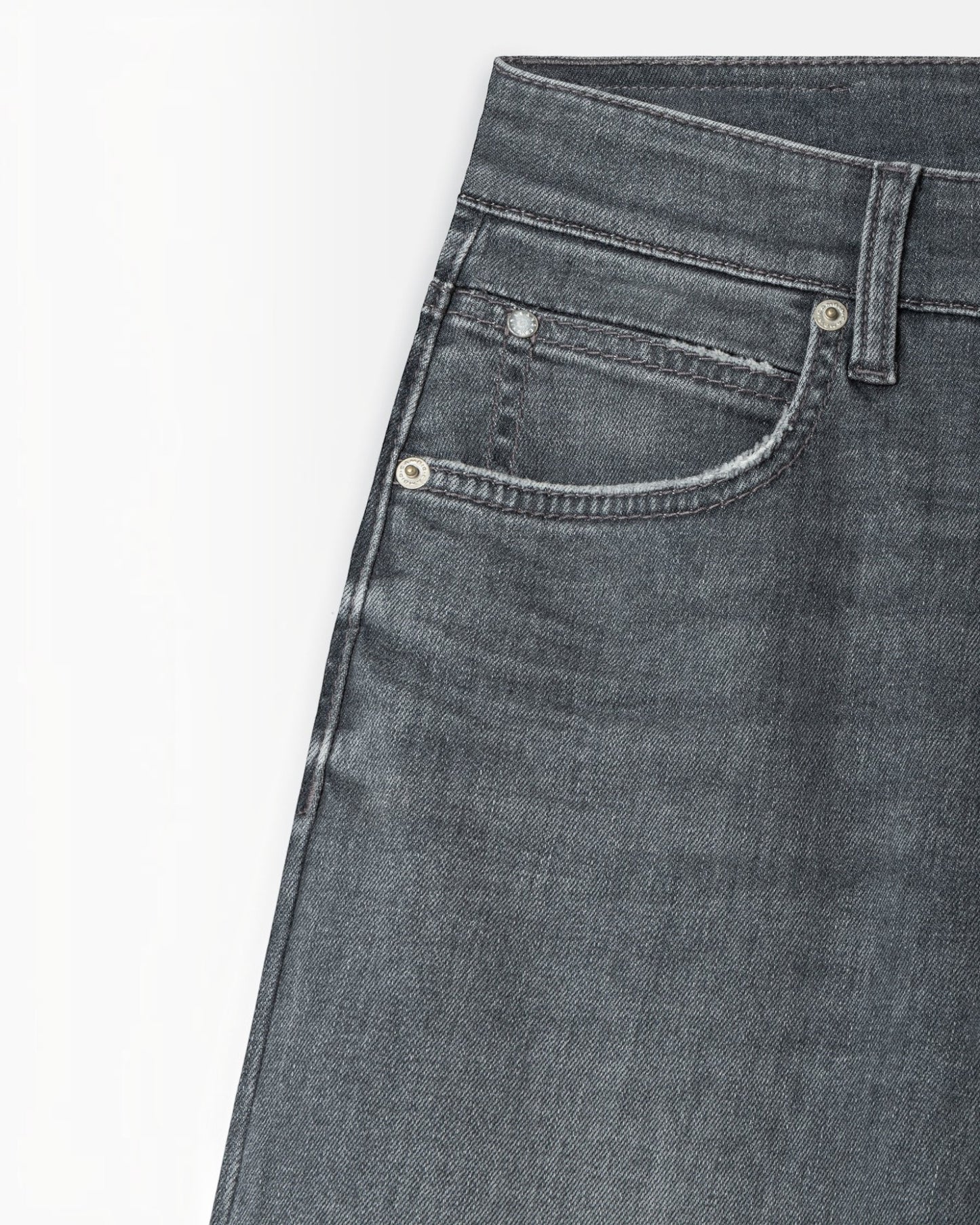 Cambio Barrel Jeans Cropped Grijs | Used Look Jeans