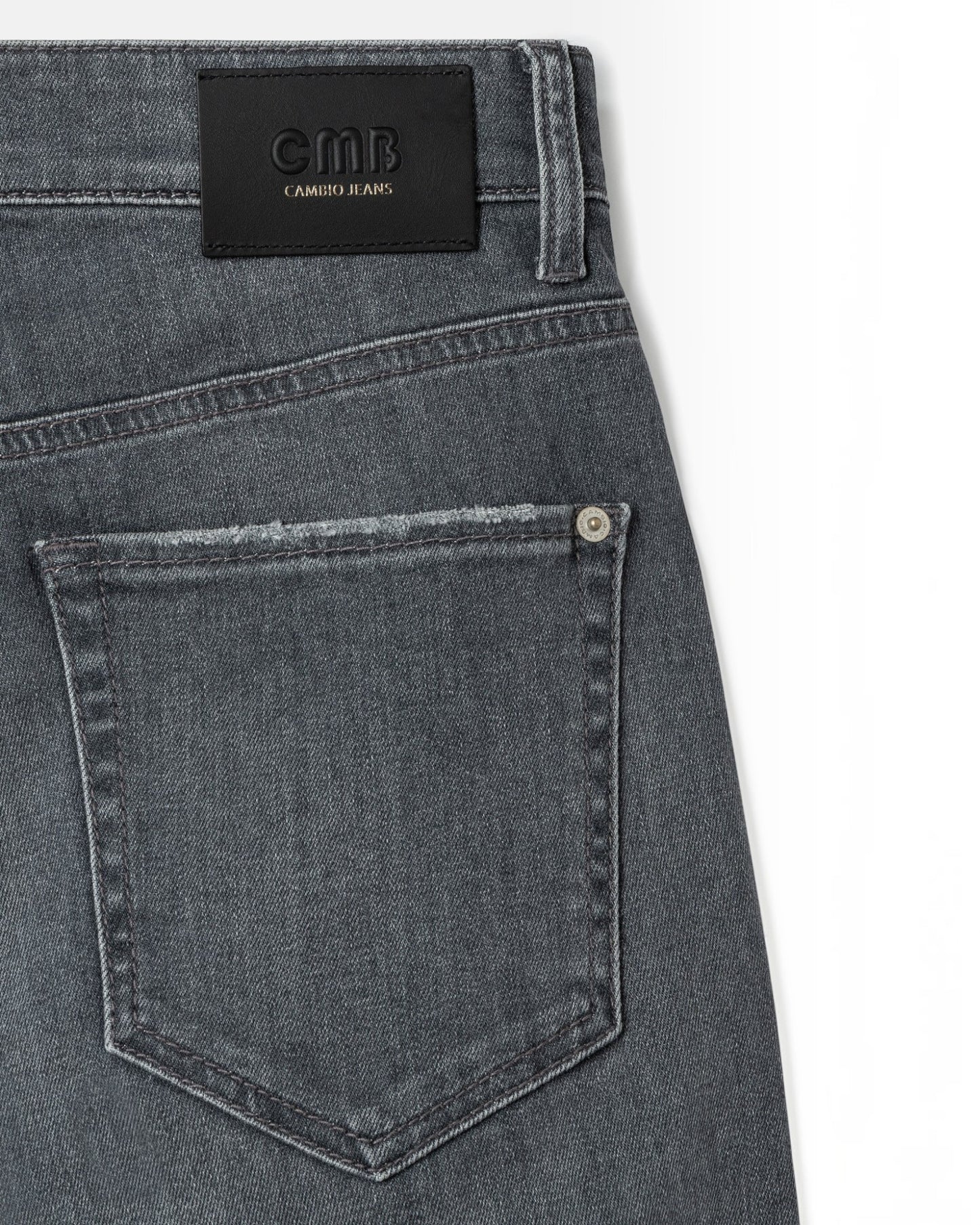Cambio Barrel Jeans Cropped Grijs | Used Look Jeans