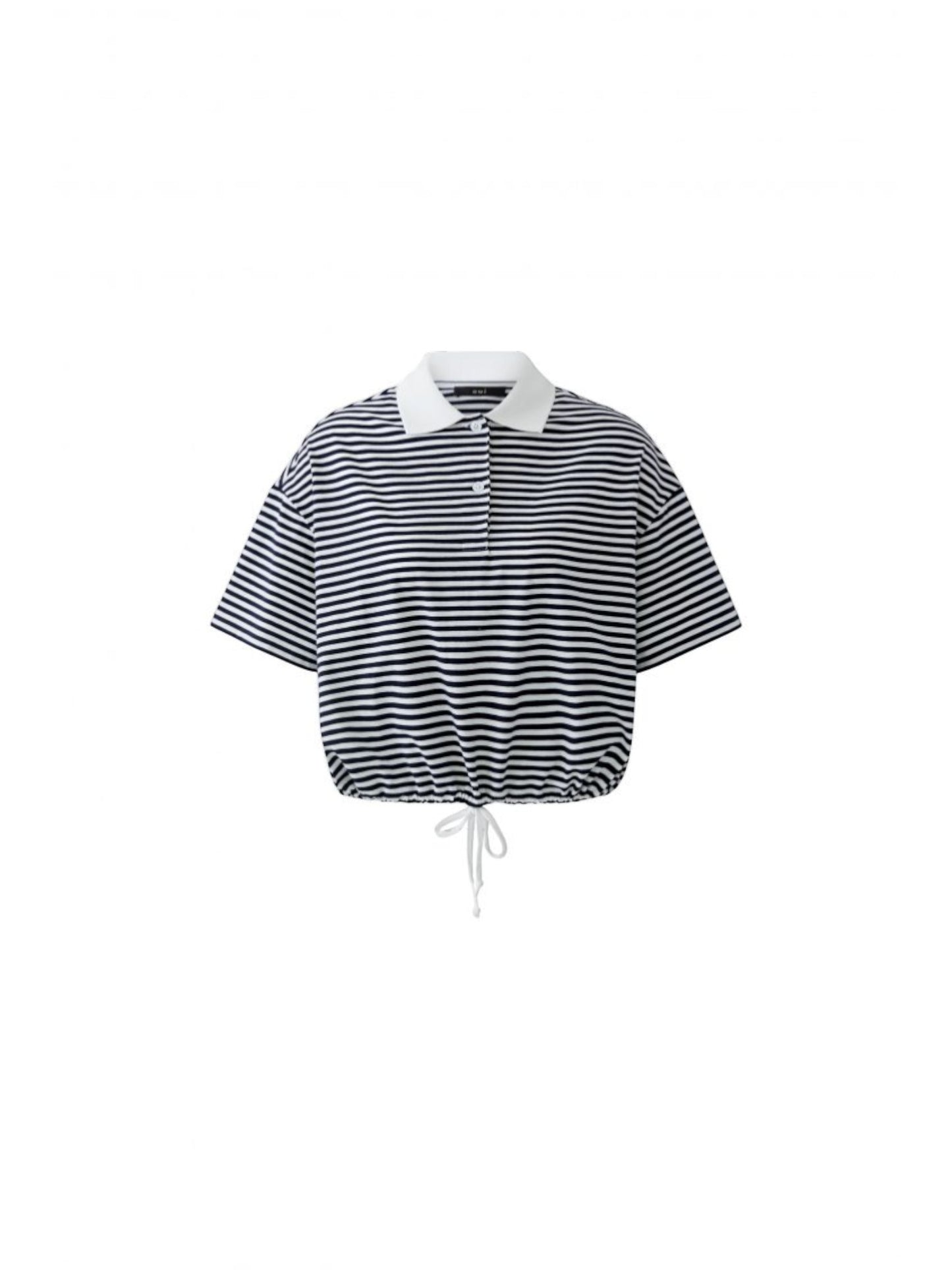 Oui - polo wit/blauw (97193)