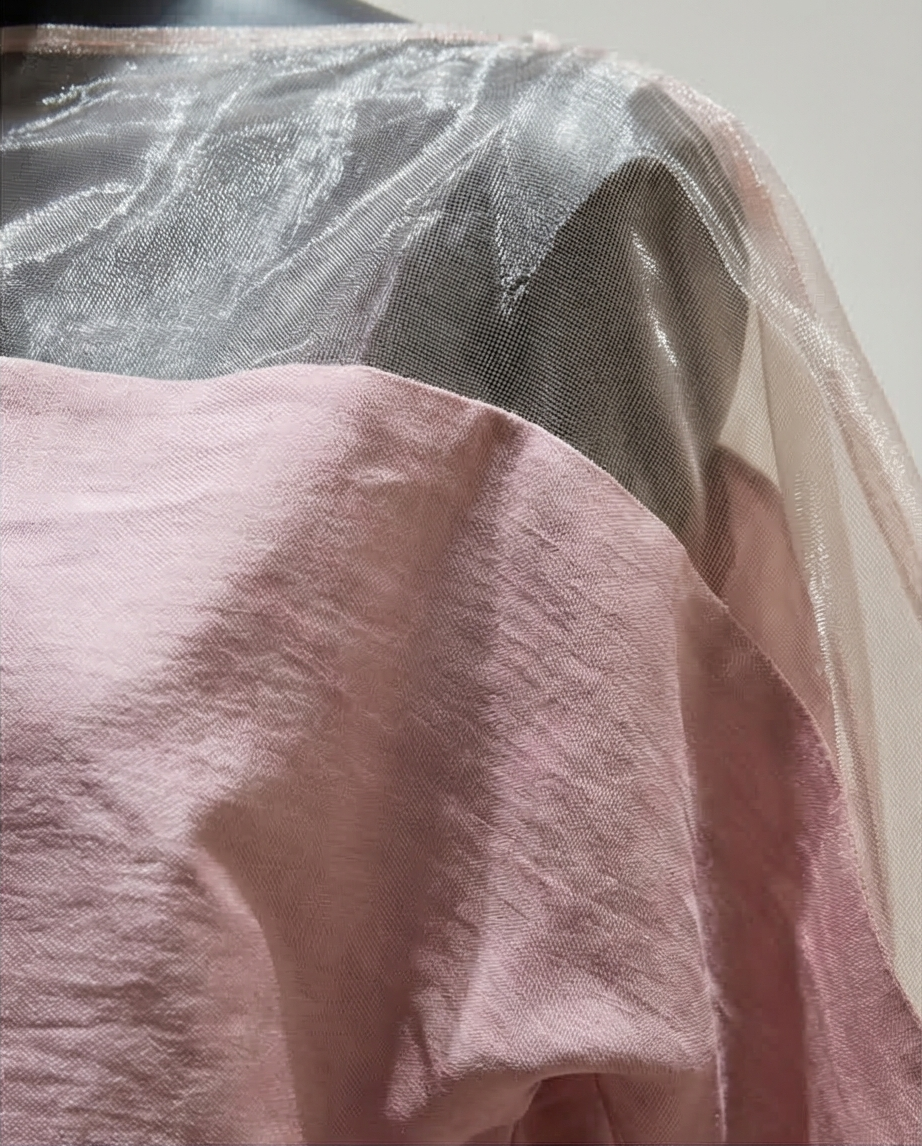 Farah - bloes roze met organza