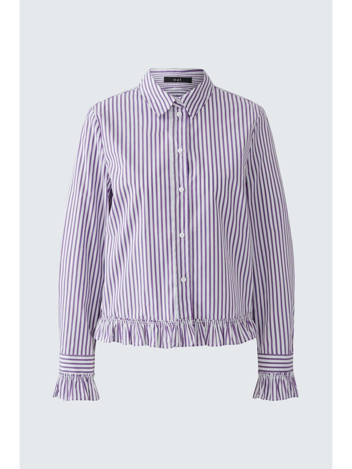 Oui - hemdbloesje wit/violet (99104)