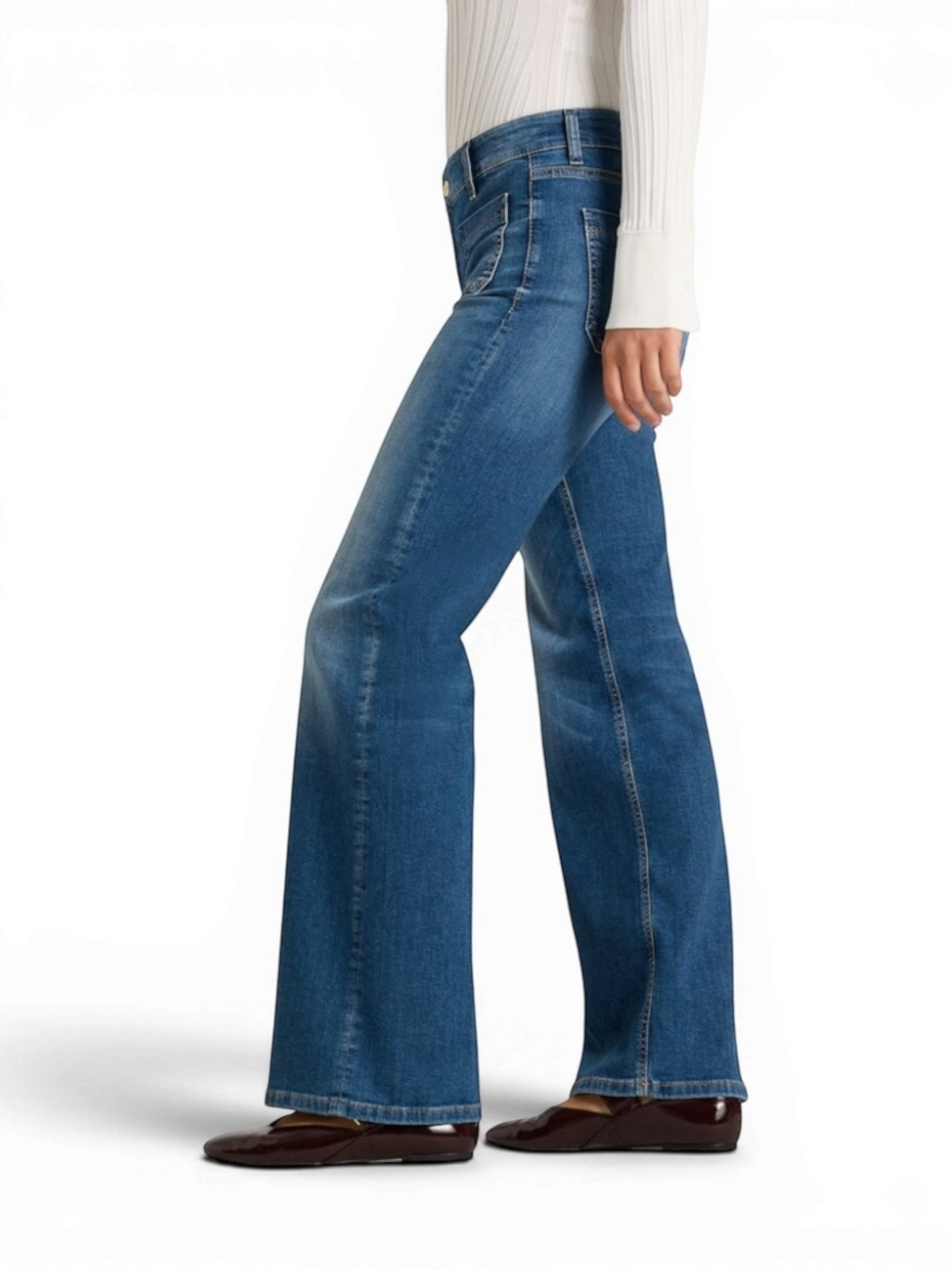 Cambio - blauwe straight jeans Amara