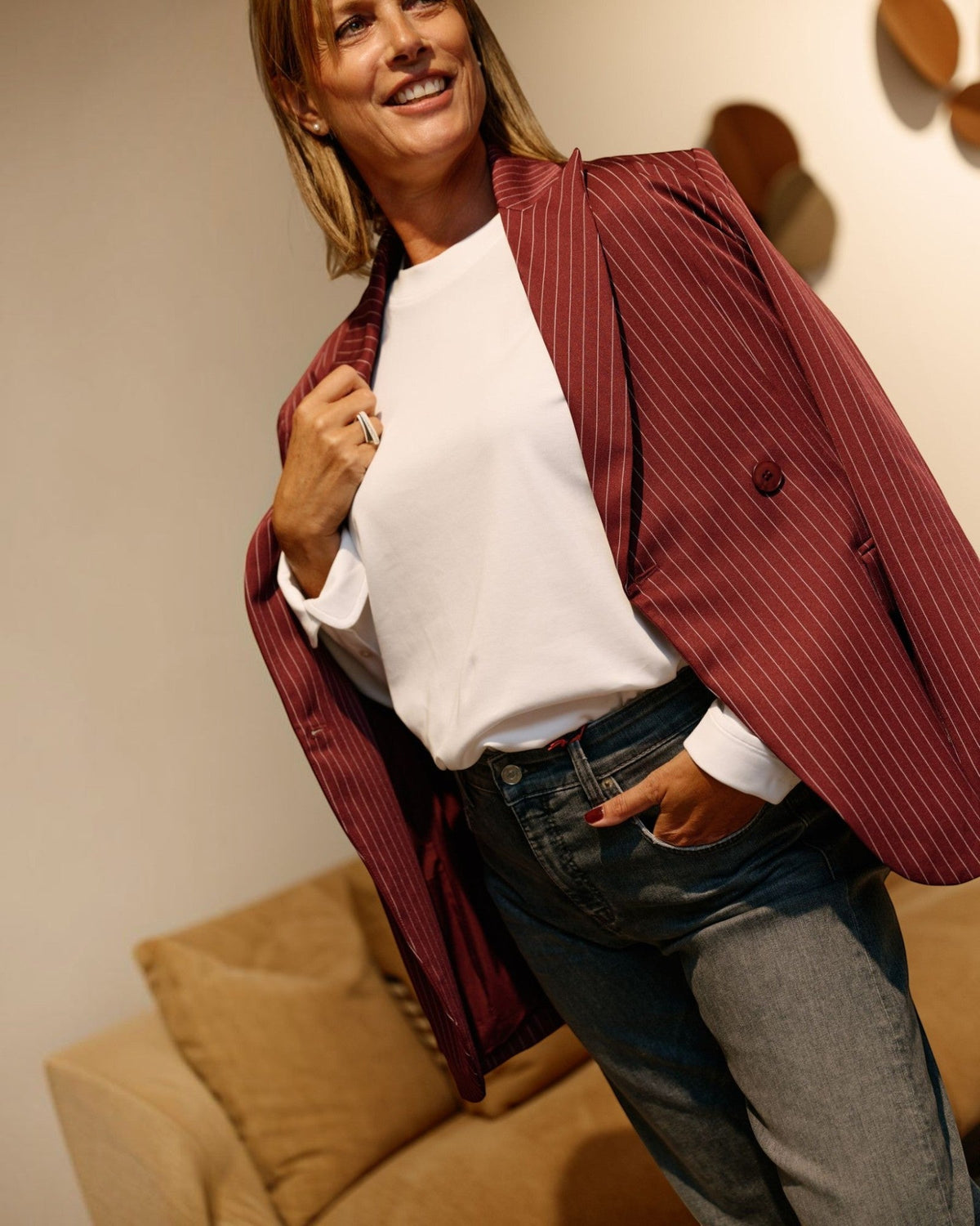 Lalotti Levi t-shirt lange mouwen wit