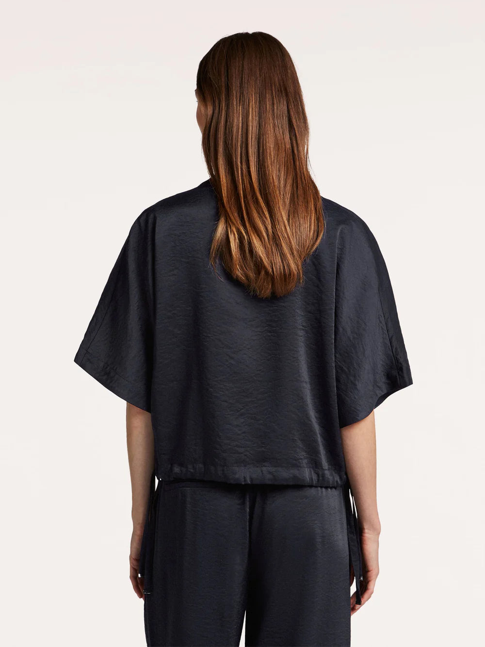 Beaumont - CIRO blauwe vest satijn