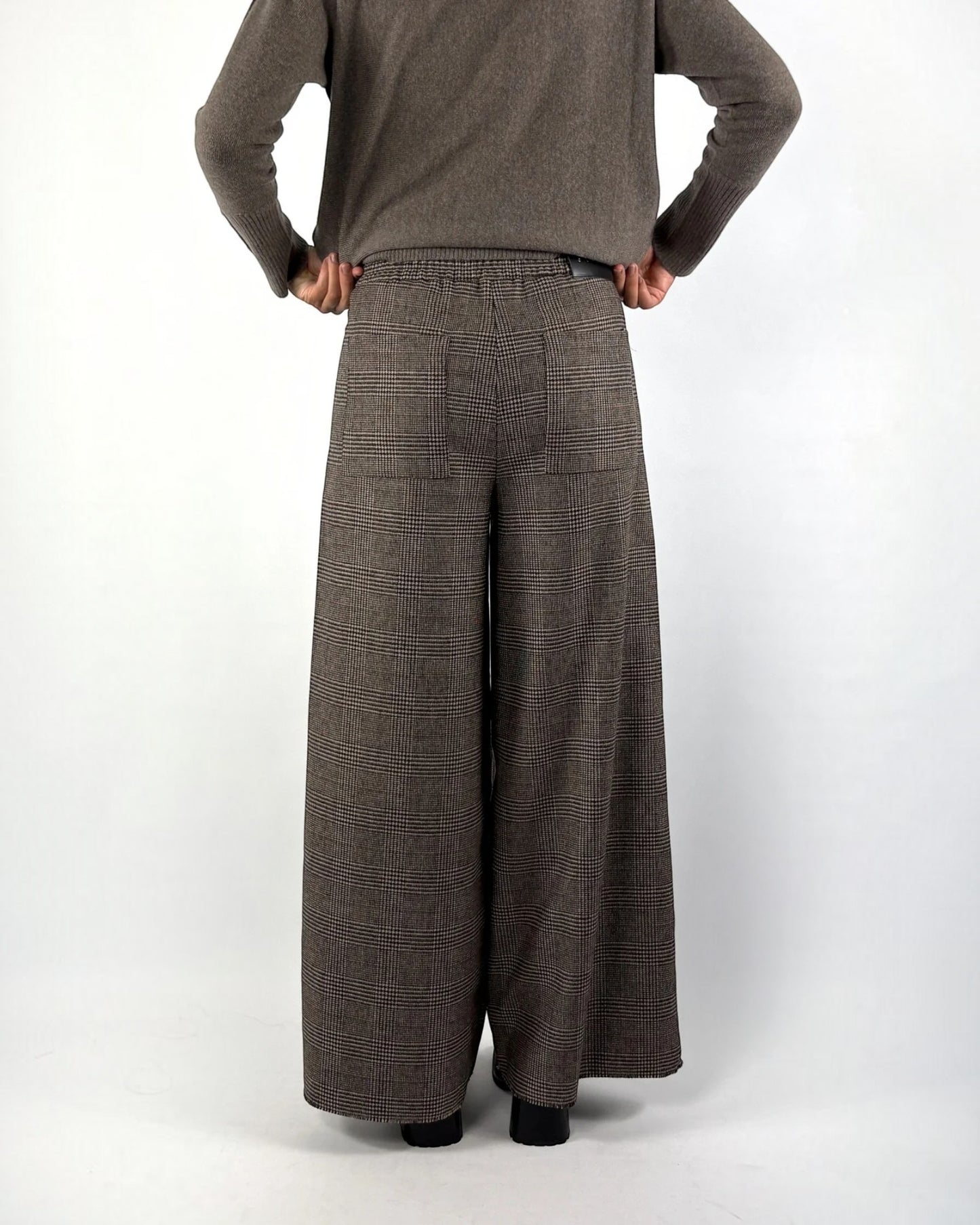 Cambio Aveline 8746 Broek Glencheck Bruin | Wolmix