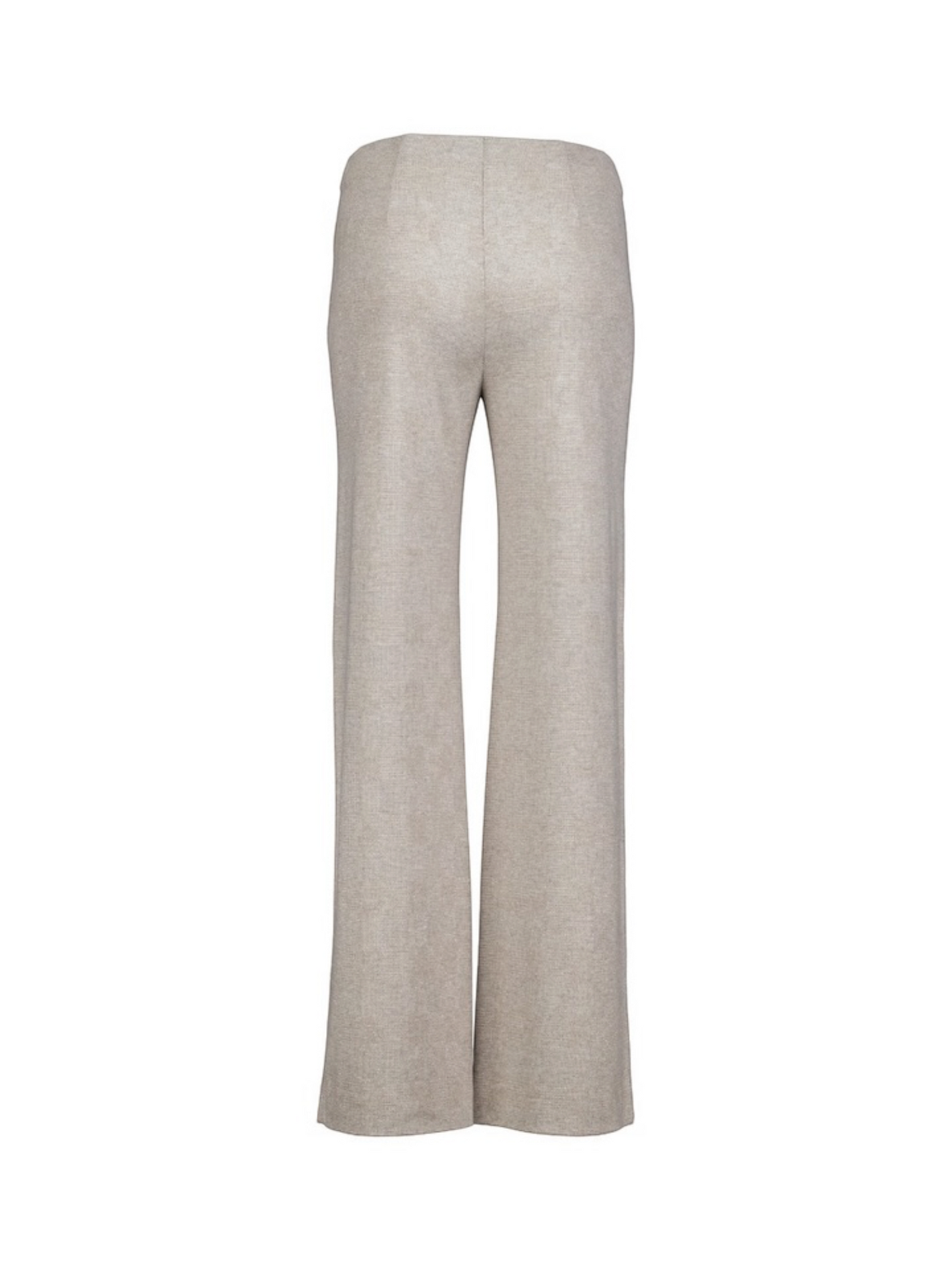 Raffaello Rossi - Beige zachte broek met stretch in ruit motief Elaine long